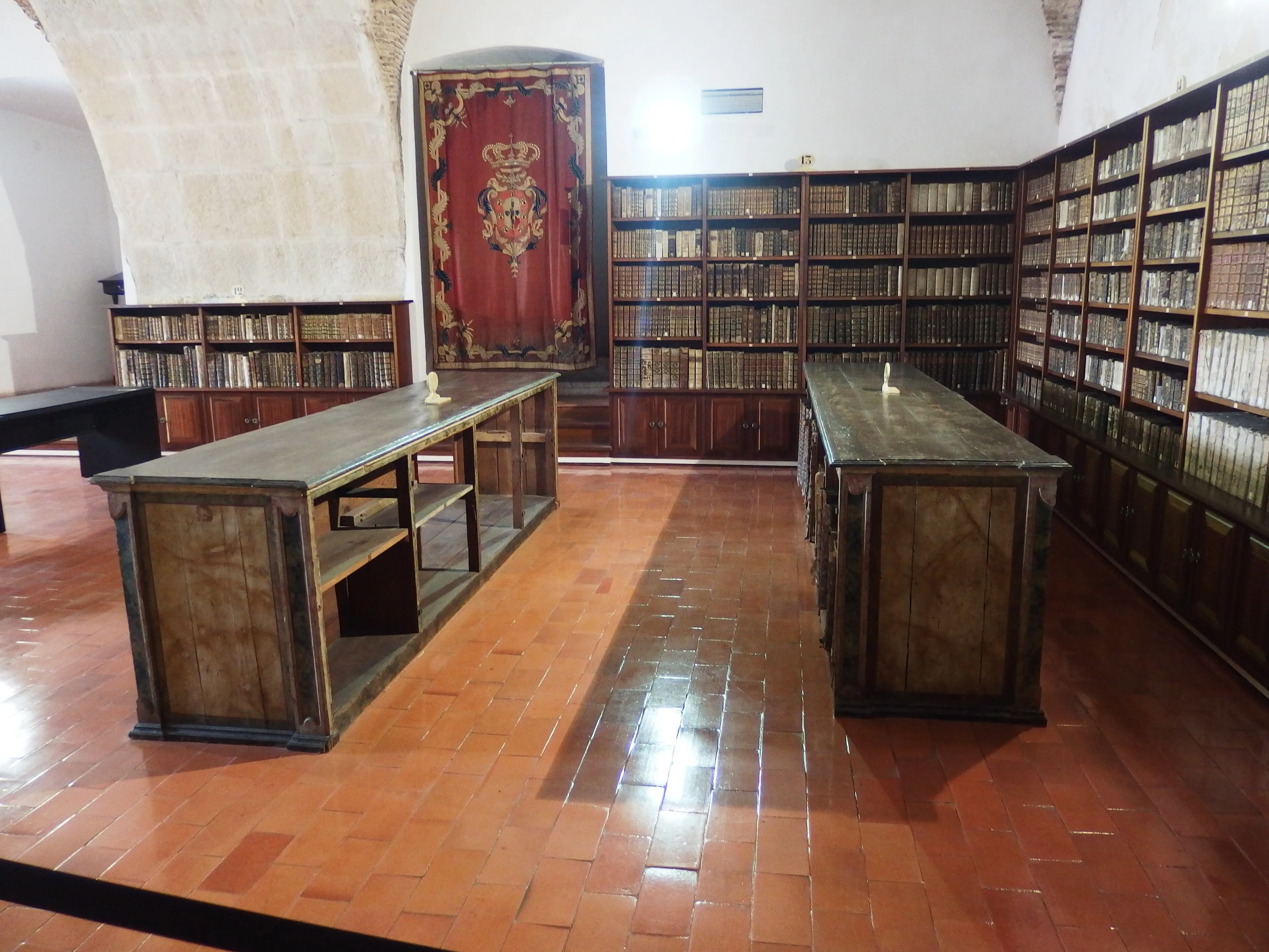 Representative view of Joanina Library in Coimbra.