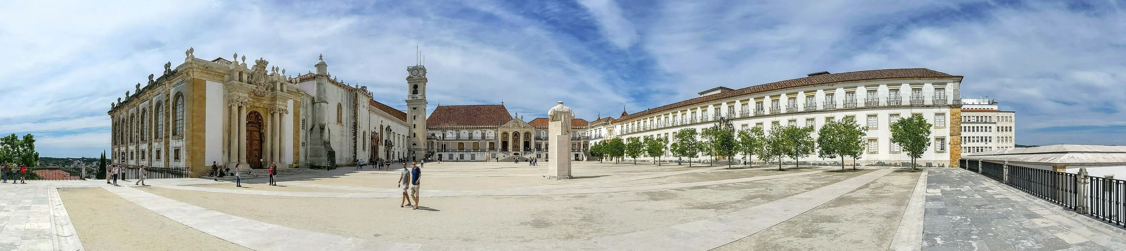Exterior view of Joanina Library in Coimbra.