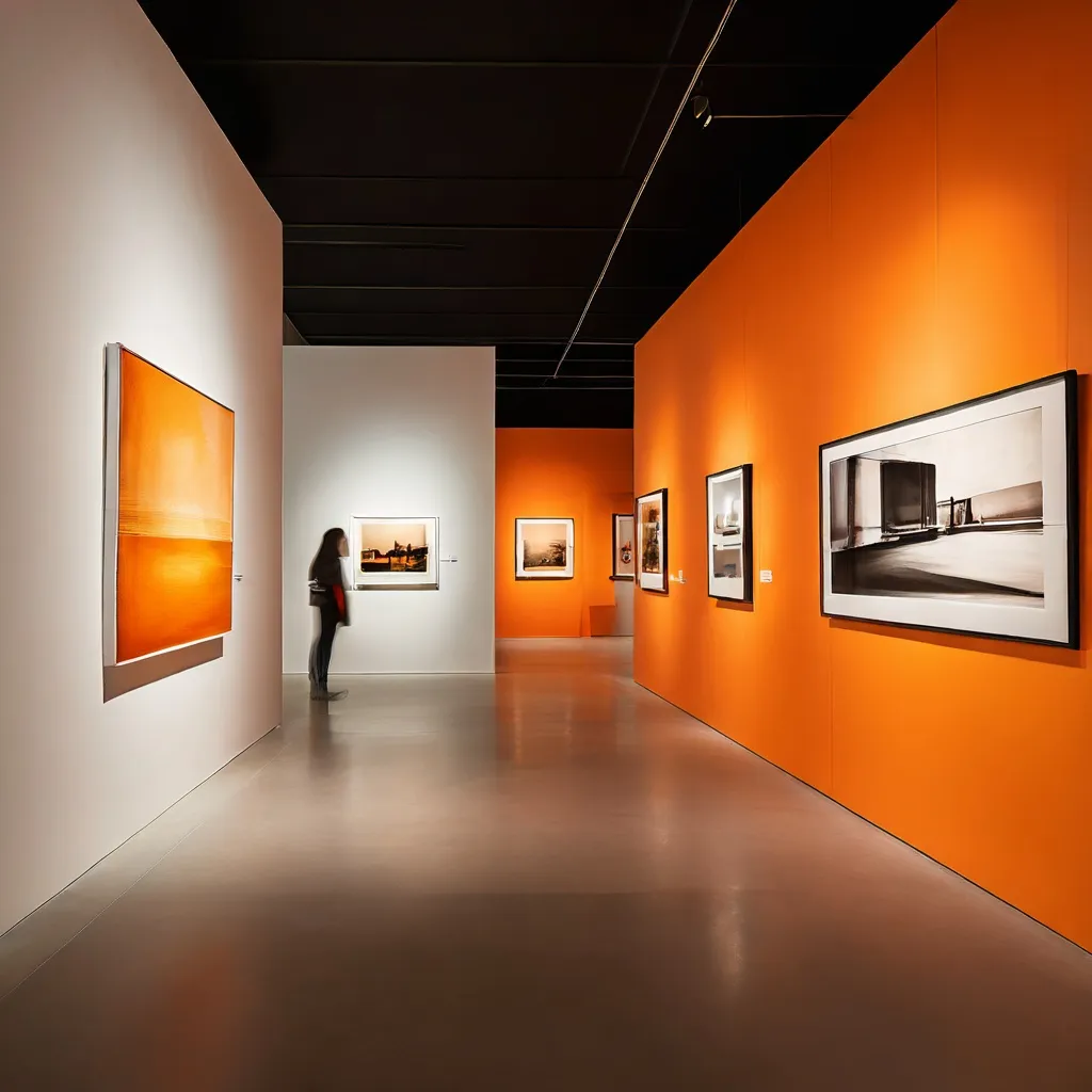 Widok instalacji na wystawie Anny Marii Maiolino w Kunsthaus Baselland, prezentującej różnorodne dzieła sztuki na ścianach galerii.