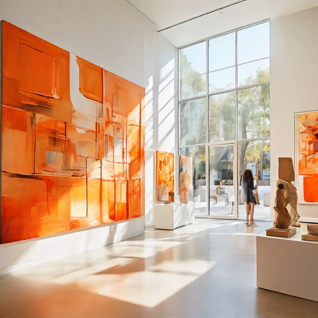 Installatieoverzicht van diverse hedendaagse kunstwerken uit de Peace or Never afstudeertentoonstelling in Kunsthaus Baselland.
