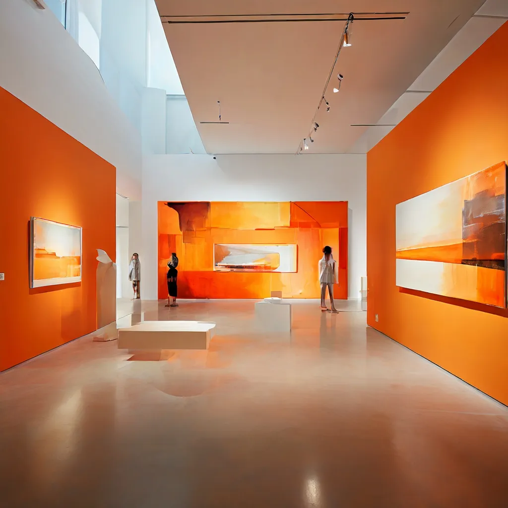 Widok na instalację współczesną podczas wystawy Purchased w Kunsthaus Baselland prezentującą różnorodne media.