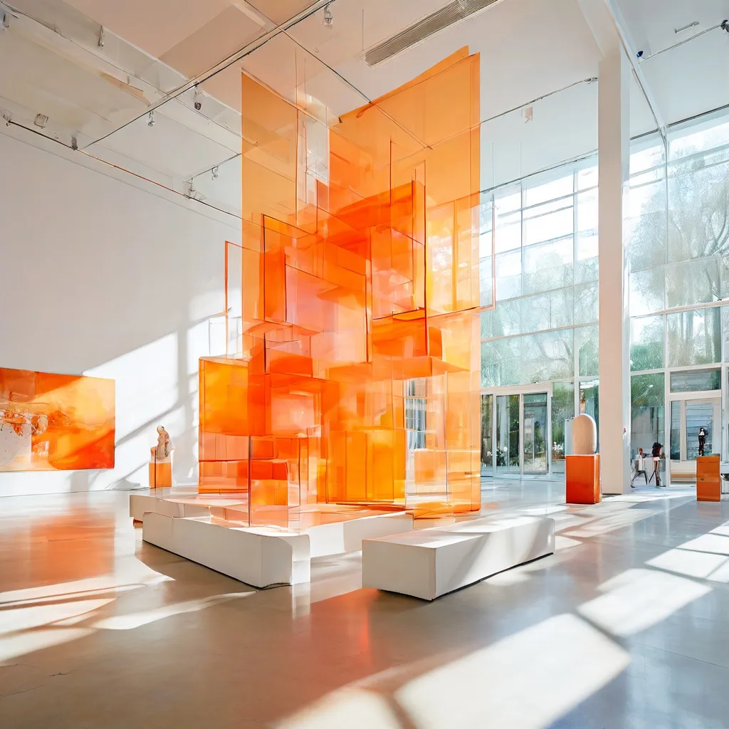 Breed overzicht van de Rewilding-tentoonstelling in Kunsthaus Baselland met diverse hedendaagse kunstwerken.