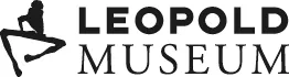 Leopold Museum woordmerklogo met een gestileerde figuur silhouet