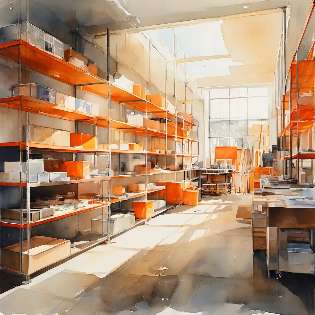 Professional art archive space representing the organizational environment at The Living Art Museum.