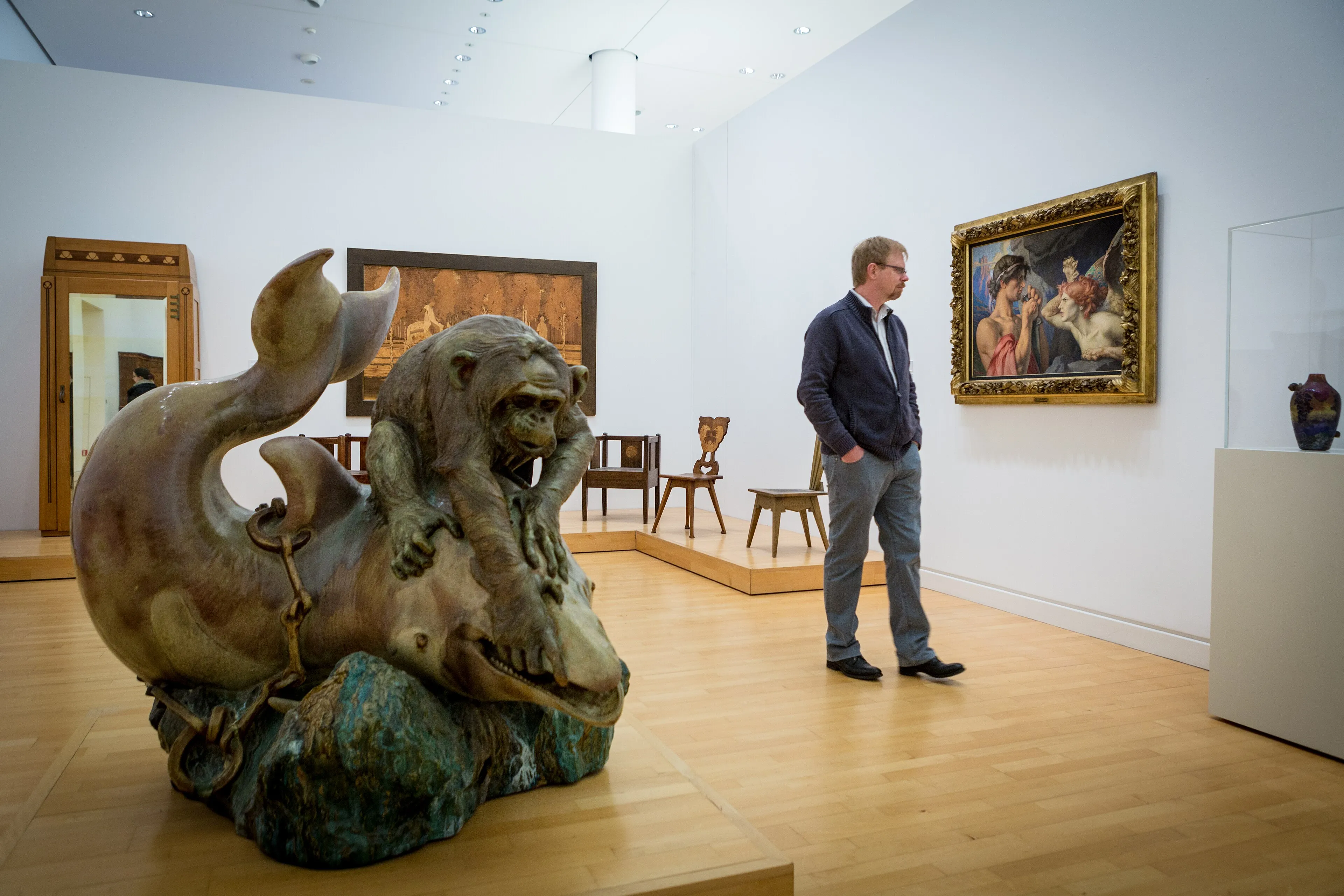 Vista representativa del Museo de Arte Moderno y Contemporáneo de Estrasburgo en Estrasburgo.