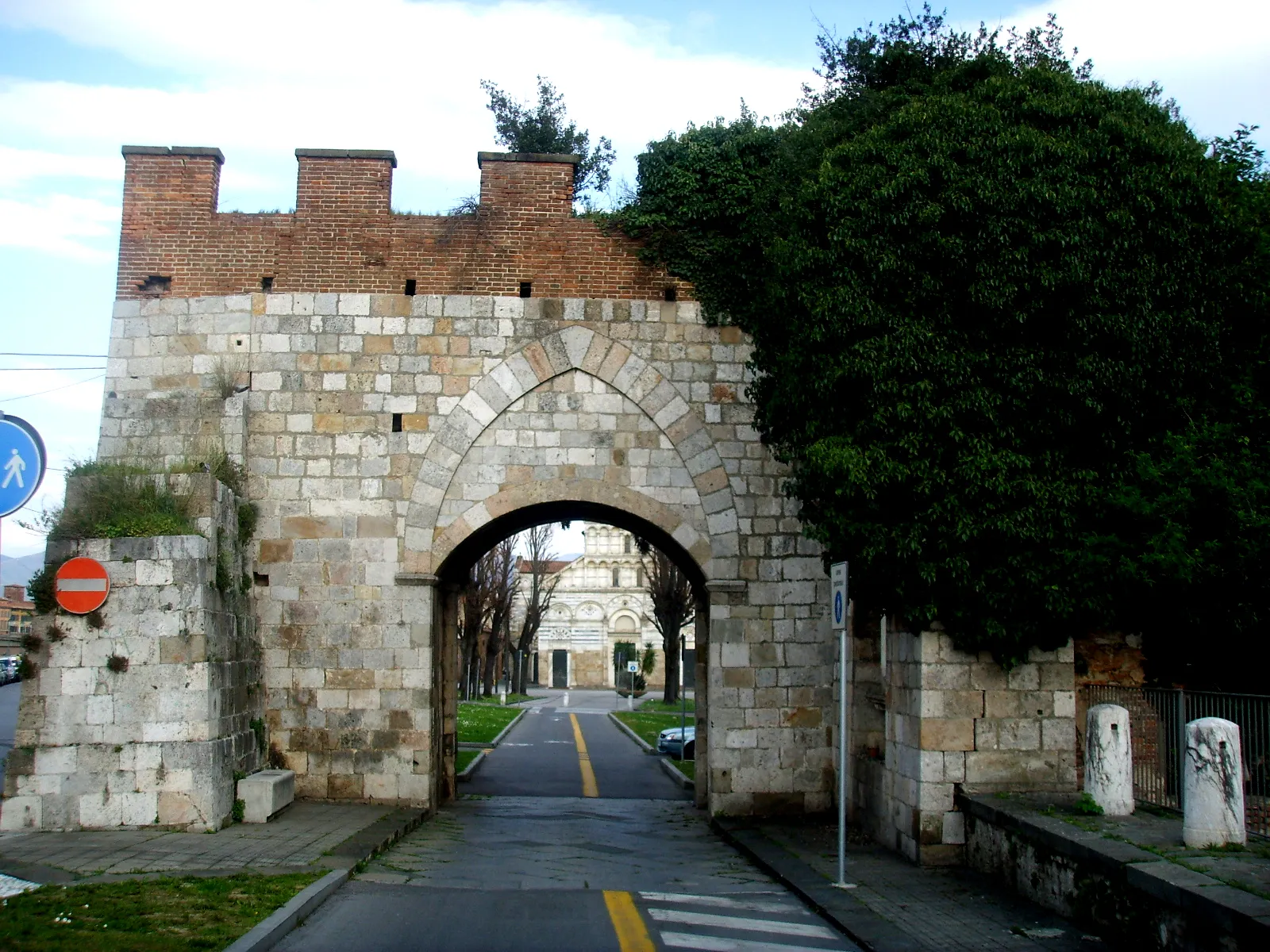 Representative view of Medieval Walls of Pisa in Pisa.