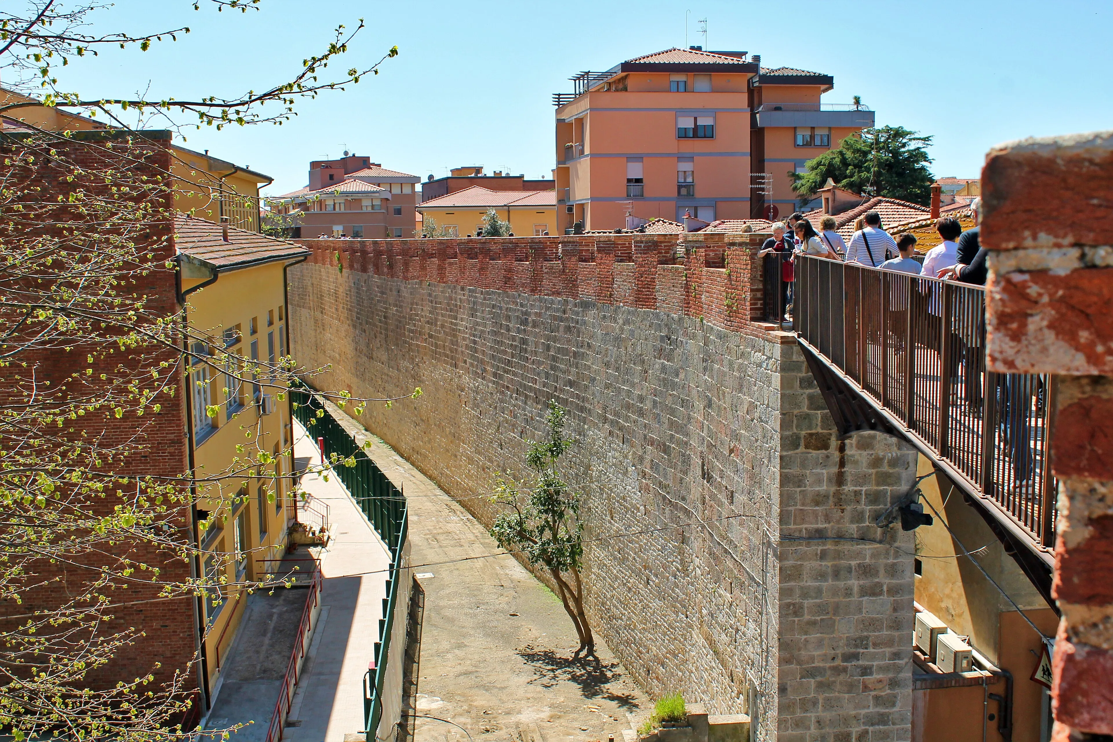 Representative view of Medieval Walls of Pisa in Pisa.