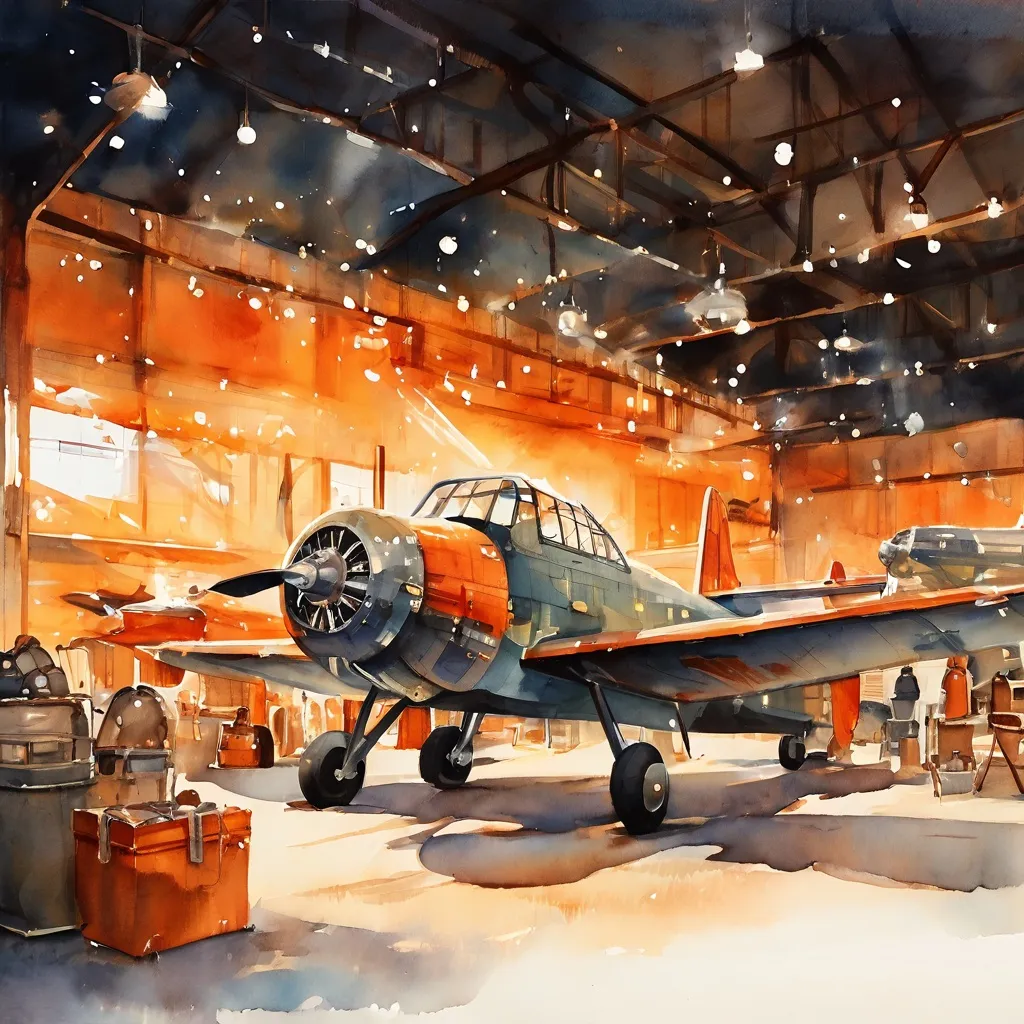 A decorative representation of the community spirit and aviation theme at the Museo Aeronáutico de Málaga.