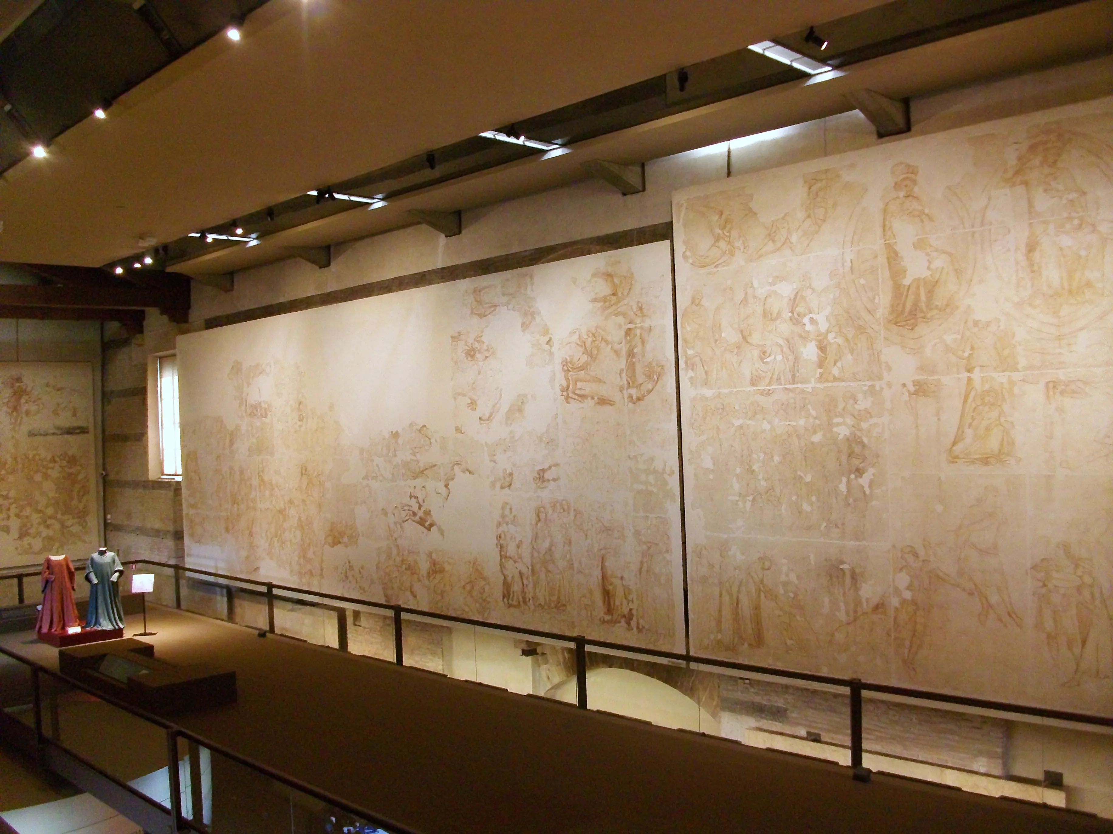 Vista interior del Museo delle Sinopie en Pisa.