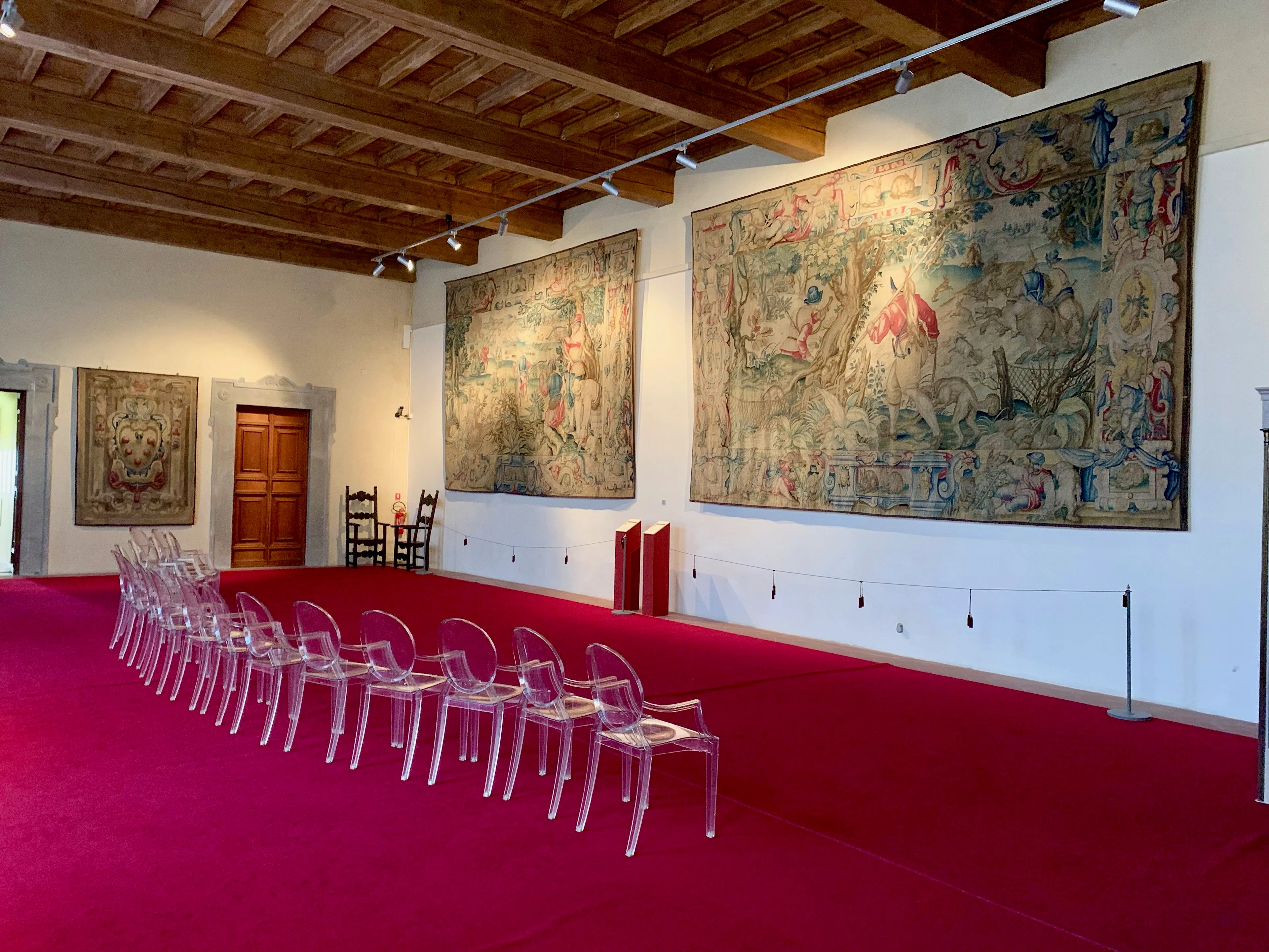 Interior view of National Museum of Palazzo Reale in Pisa.