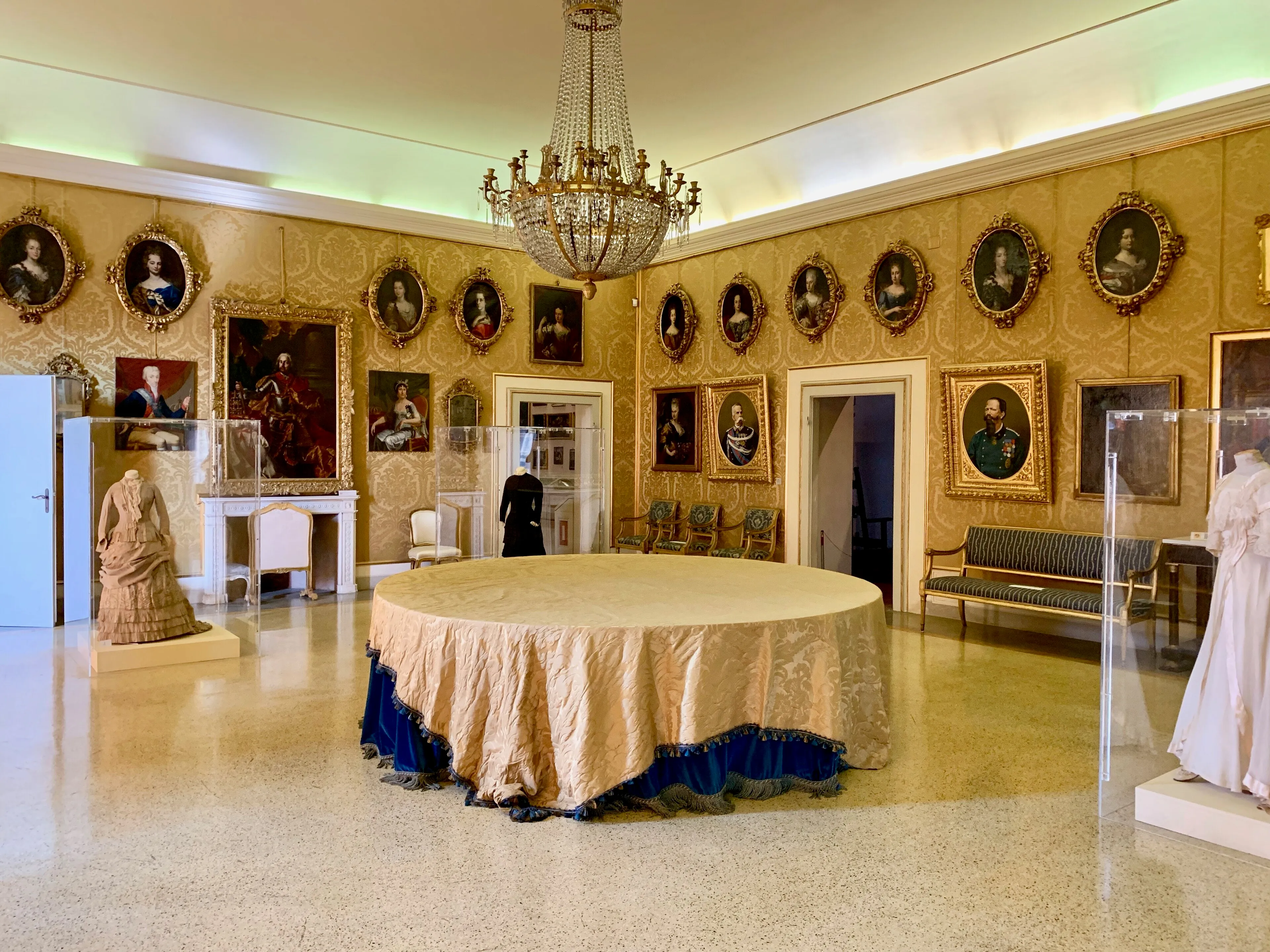 Interior view of National Museum of Palazzo Reale in Pisa.