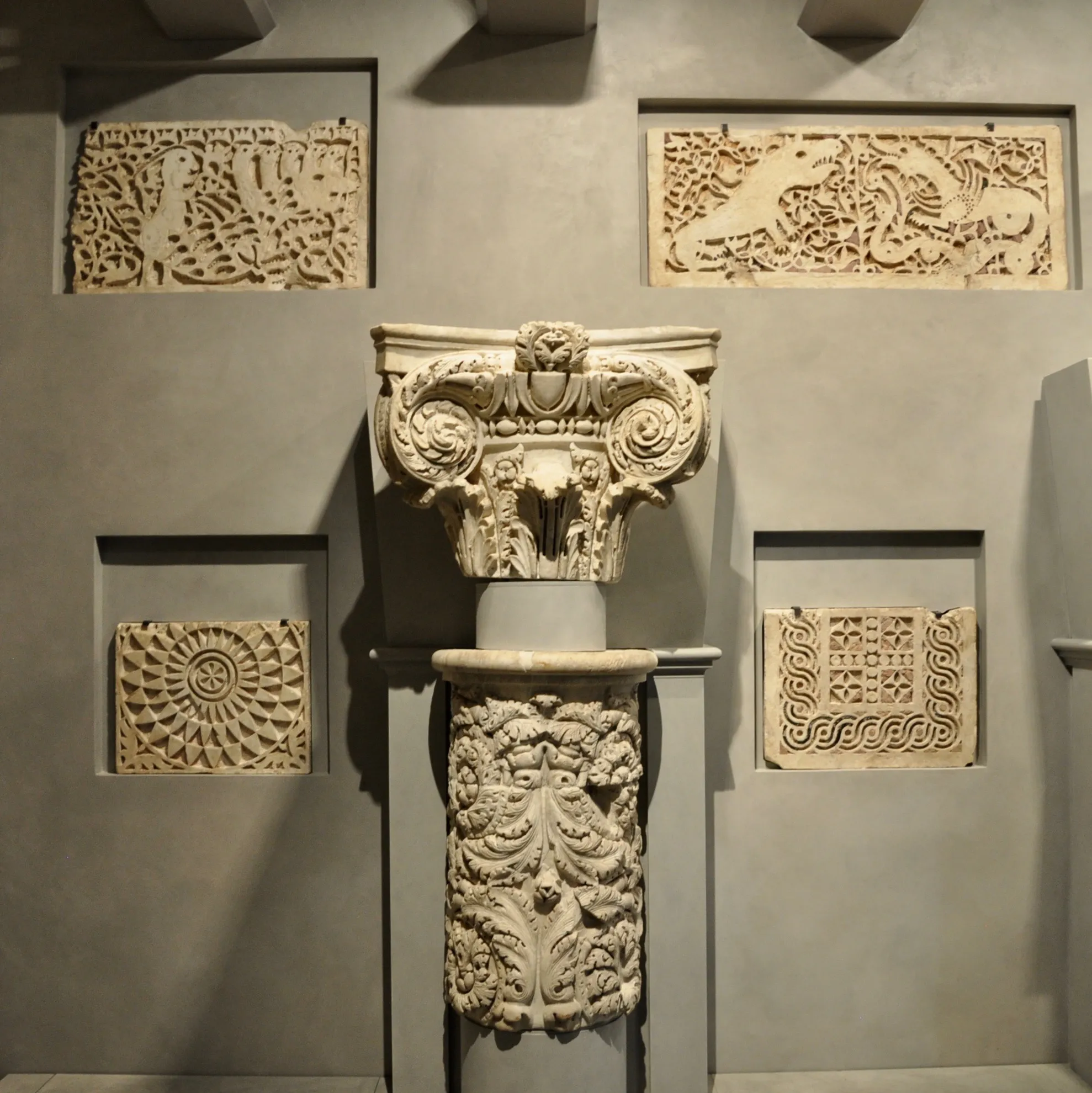 Interior view of Museo dell'Opera del Duomo in Pisa.