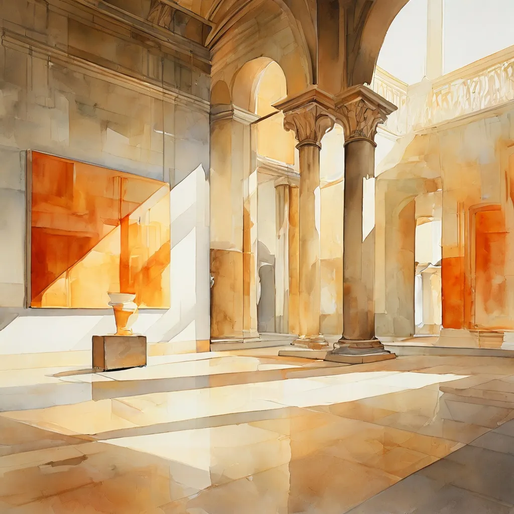 Het interieur van het Museo Picasso Málaga dat zijn toewijding aan tentoonstellingen van moderne en hedendaagse kunst toont.