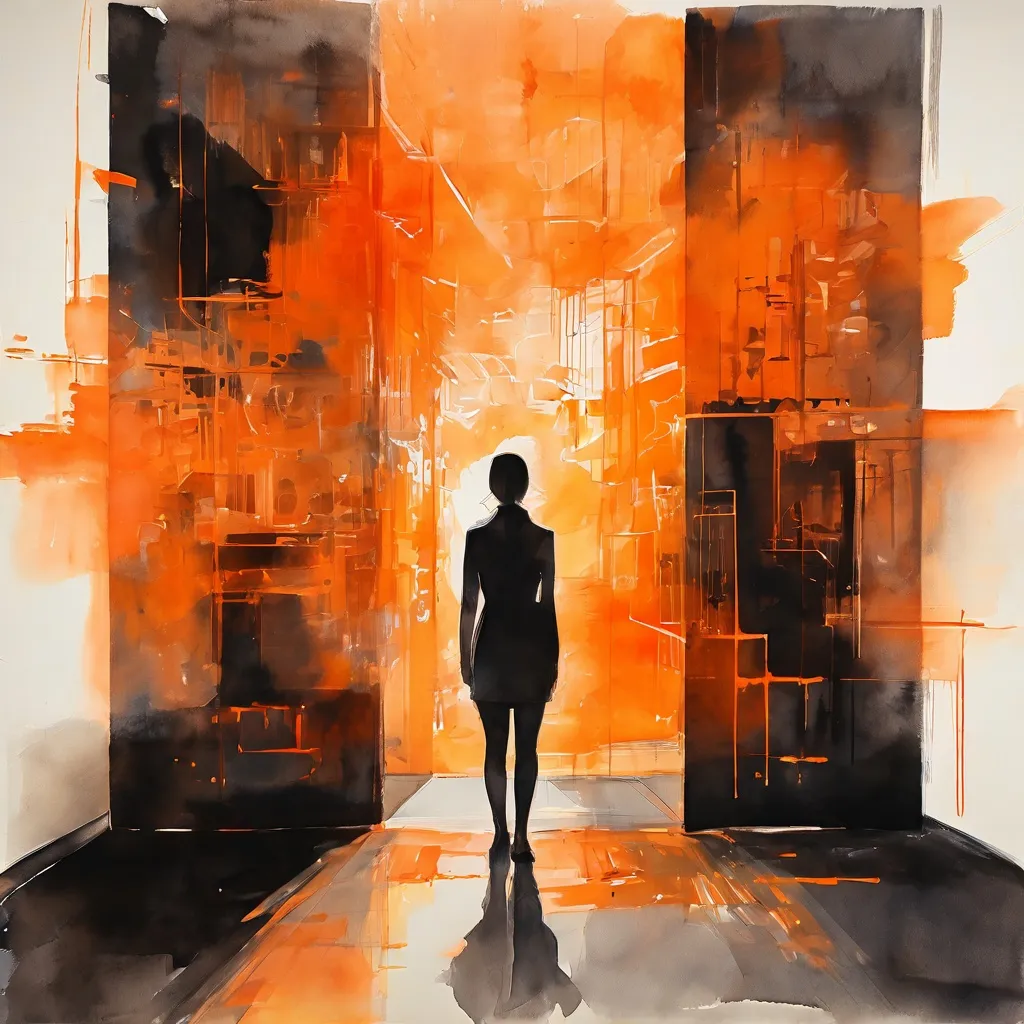 Una imagen sugerente que refleja los temas de la exposición 'Bernard' en el Museum van de Geest, mostrando una representación abstracta de un retrato humano entrelazado con profundidad emocional.