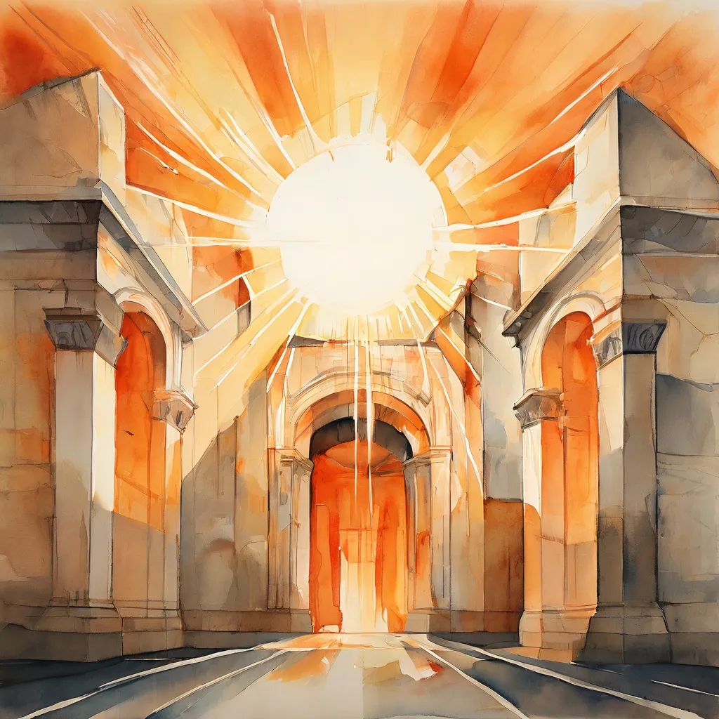 An artistic rendering symbolizing the Museum van de Geest, showing a historic building with subtle signs of fragility, surrounded by hopeful elements representing community support.