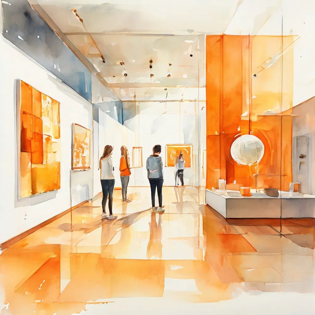 Una ilustración conceptual del Museum van de Geest, que refleja su galardonado enfoque en la exploración de la mente humana y el bienestar mental a través del arte y las exhibiciones interactivas.