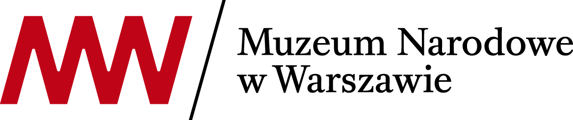 Czerwone stylizowane logo MW na czarnym tle