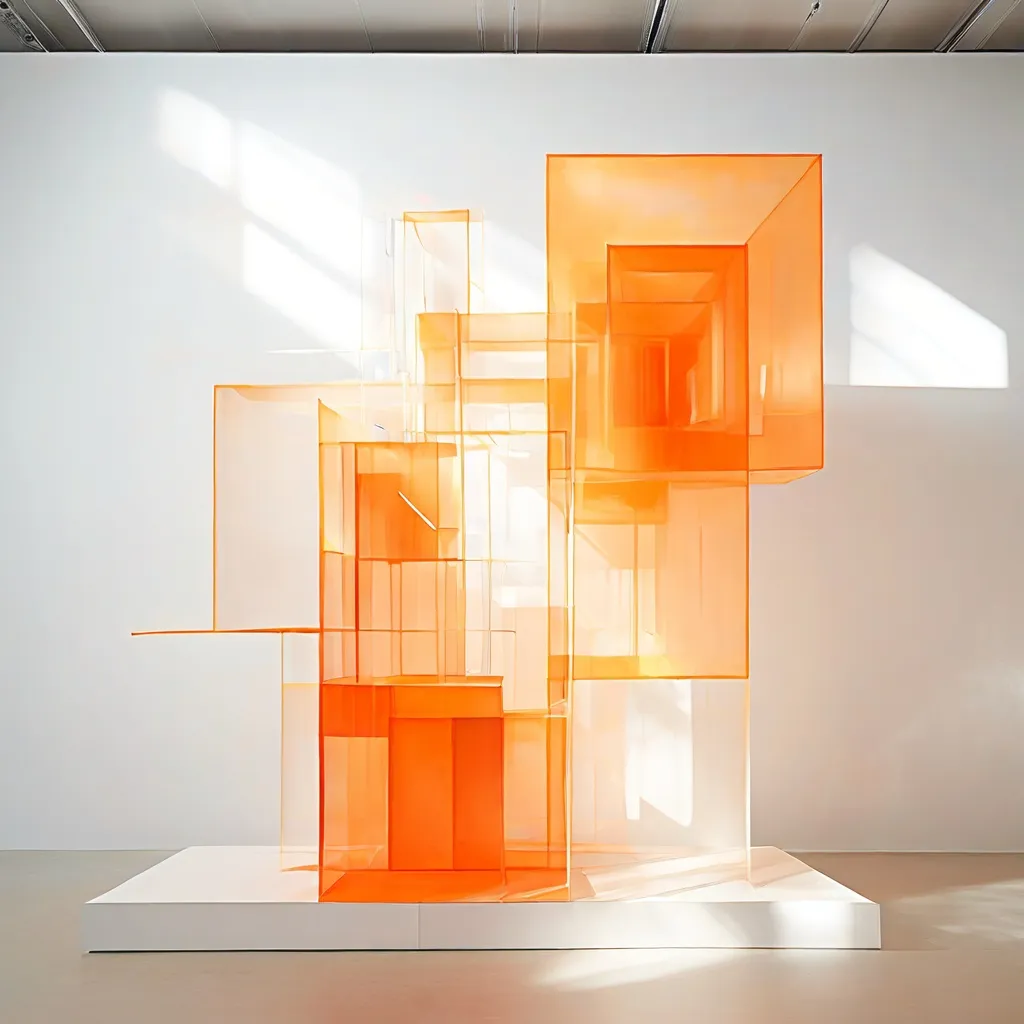 Instalación de arte contemporáneo que representa la interacción entre la IA y el ser humano en la exposición del Aargauer Kunsthaus.