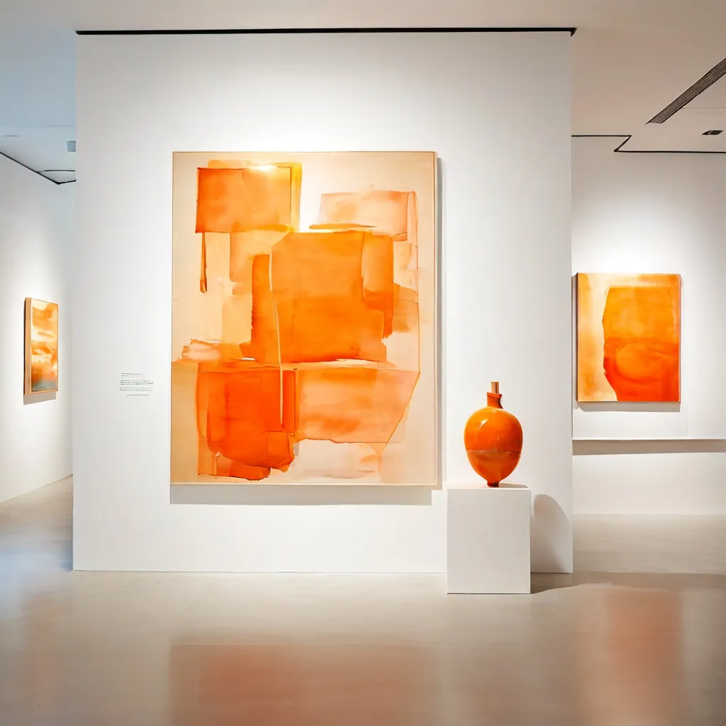 Instalación abstracta que representa la obra de Dominik Sittig en el espacio de la galería New Toni.
