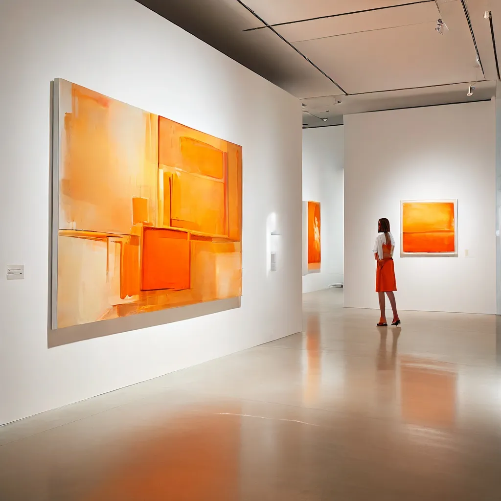 A minimalist gallery space showcasing the contemporary work of artist Maria Magdalena Z'Graggen.
