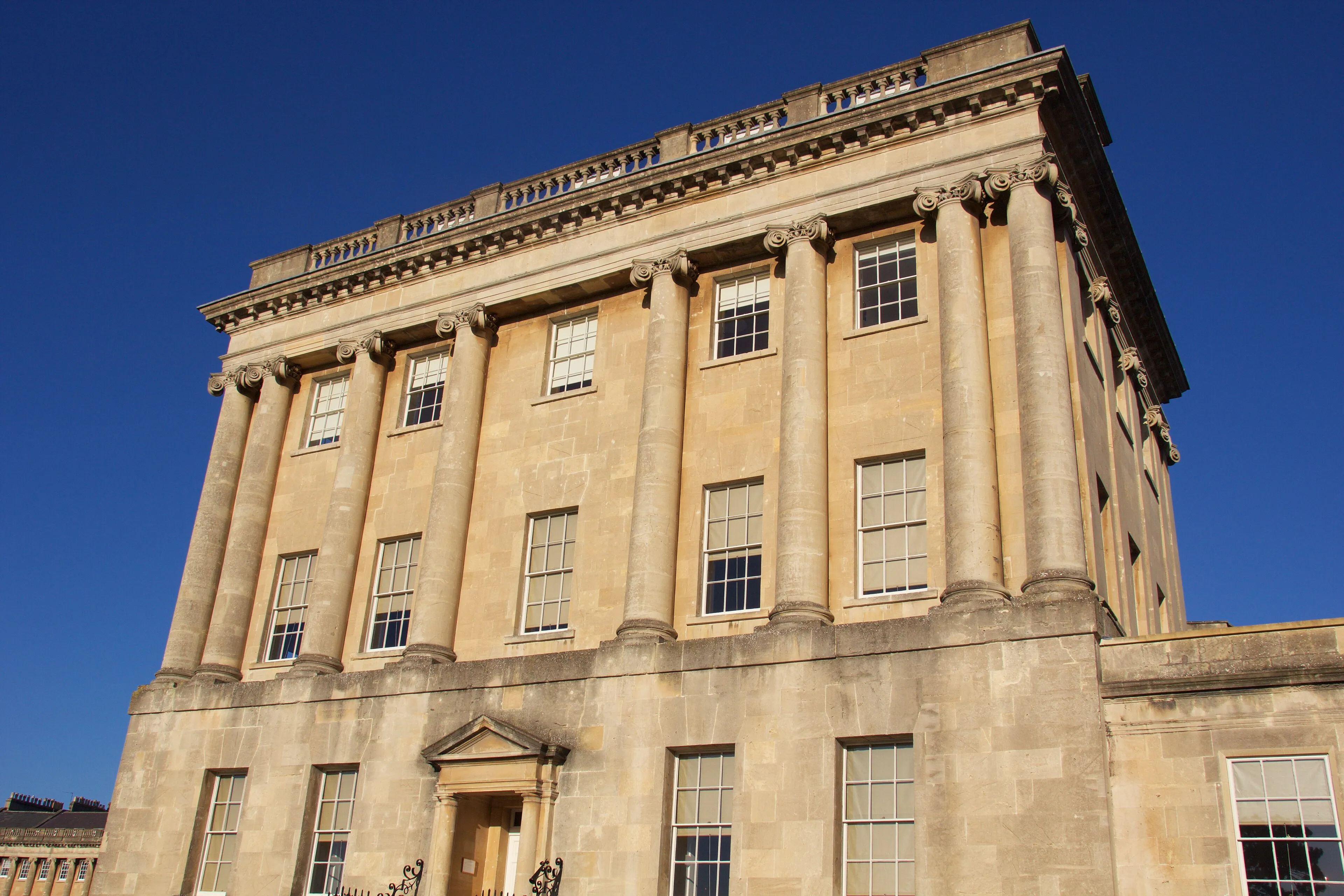 Vista representativa de No. 1 Royal Crescent en Bath.