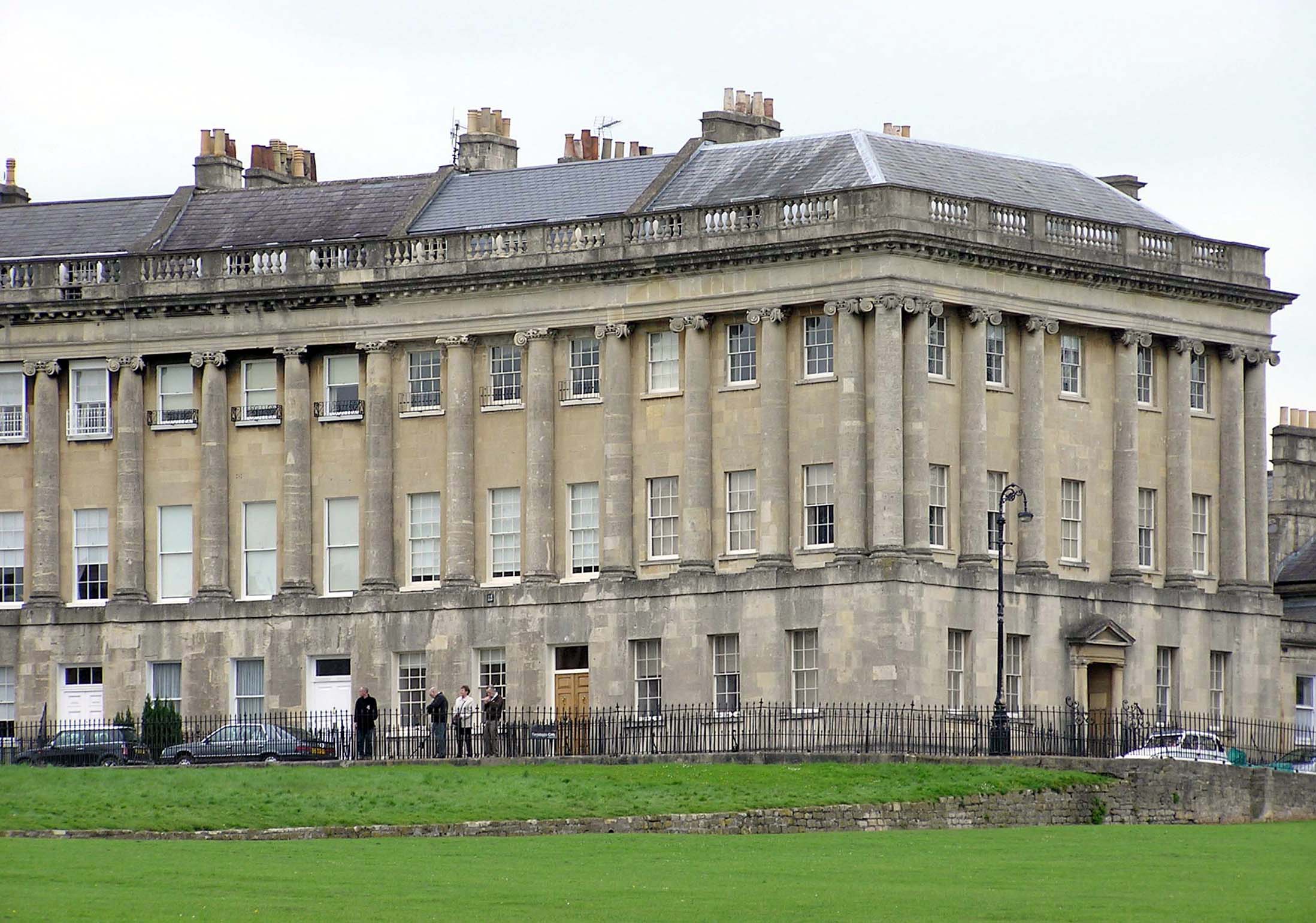 Vista representativa de No. 1 Royal Crescent en Bath.