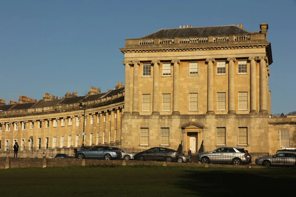 Representative view of No. 1 Royal Crescent in Bath.