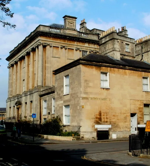 Vista representativa de No. 1 Royal Crescent en Bath.