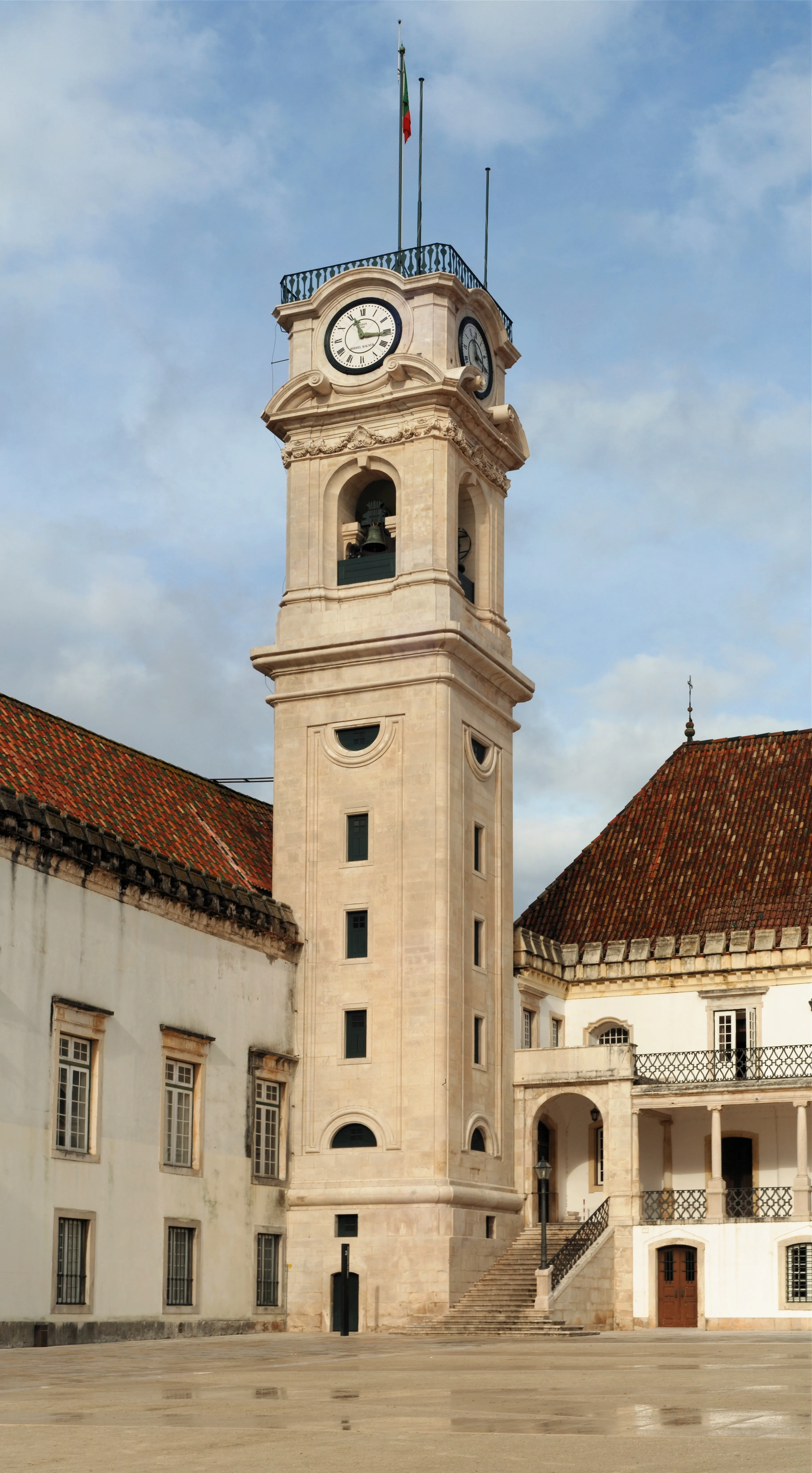 Exterior view of Paço das Escolas in Coimbra.