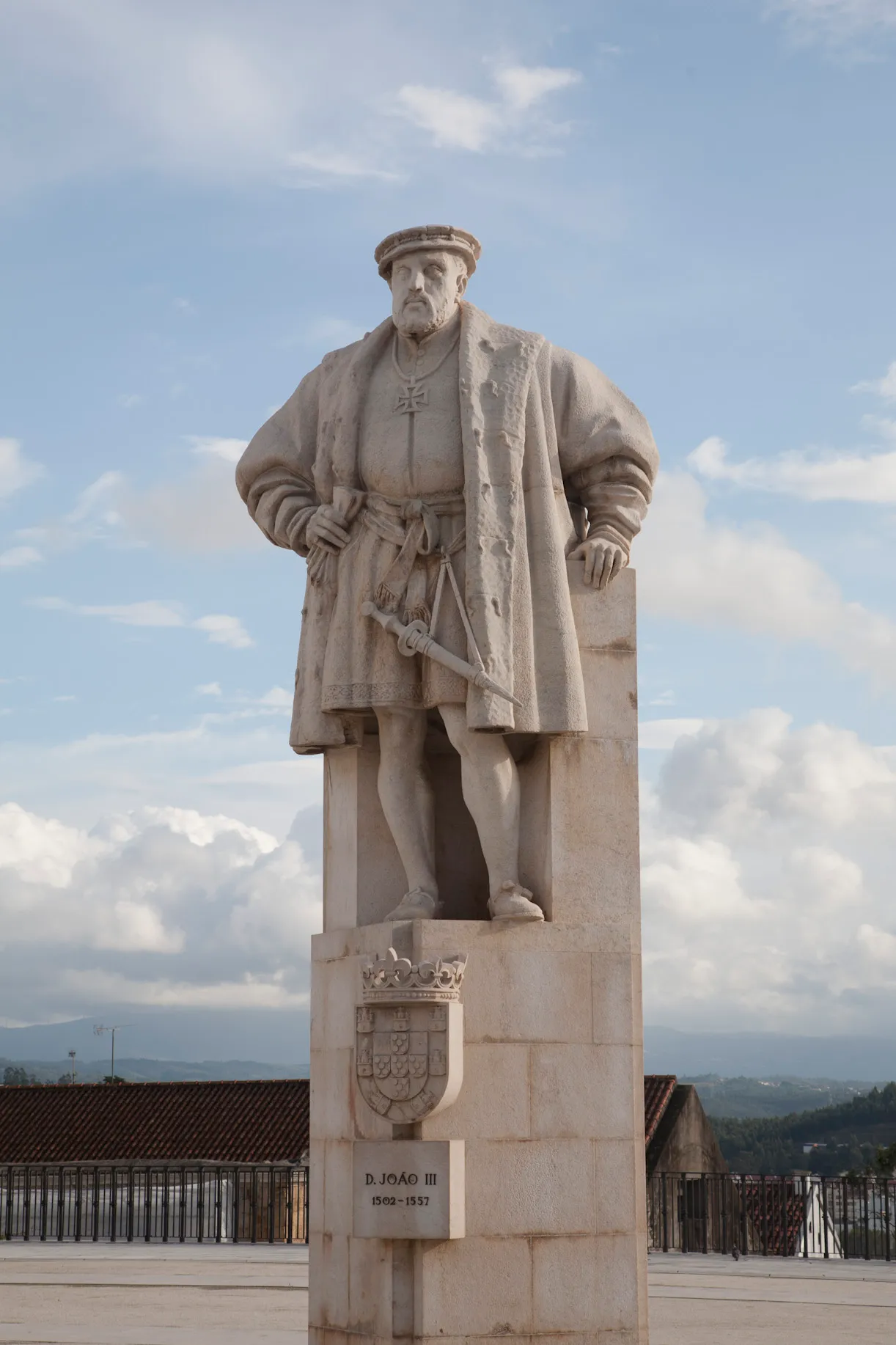 Representative view of Paço das Escolas in Coimbra.