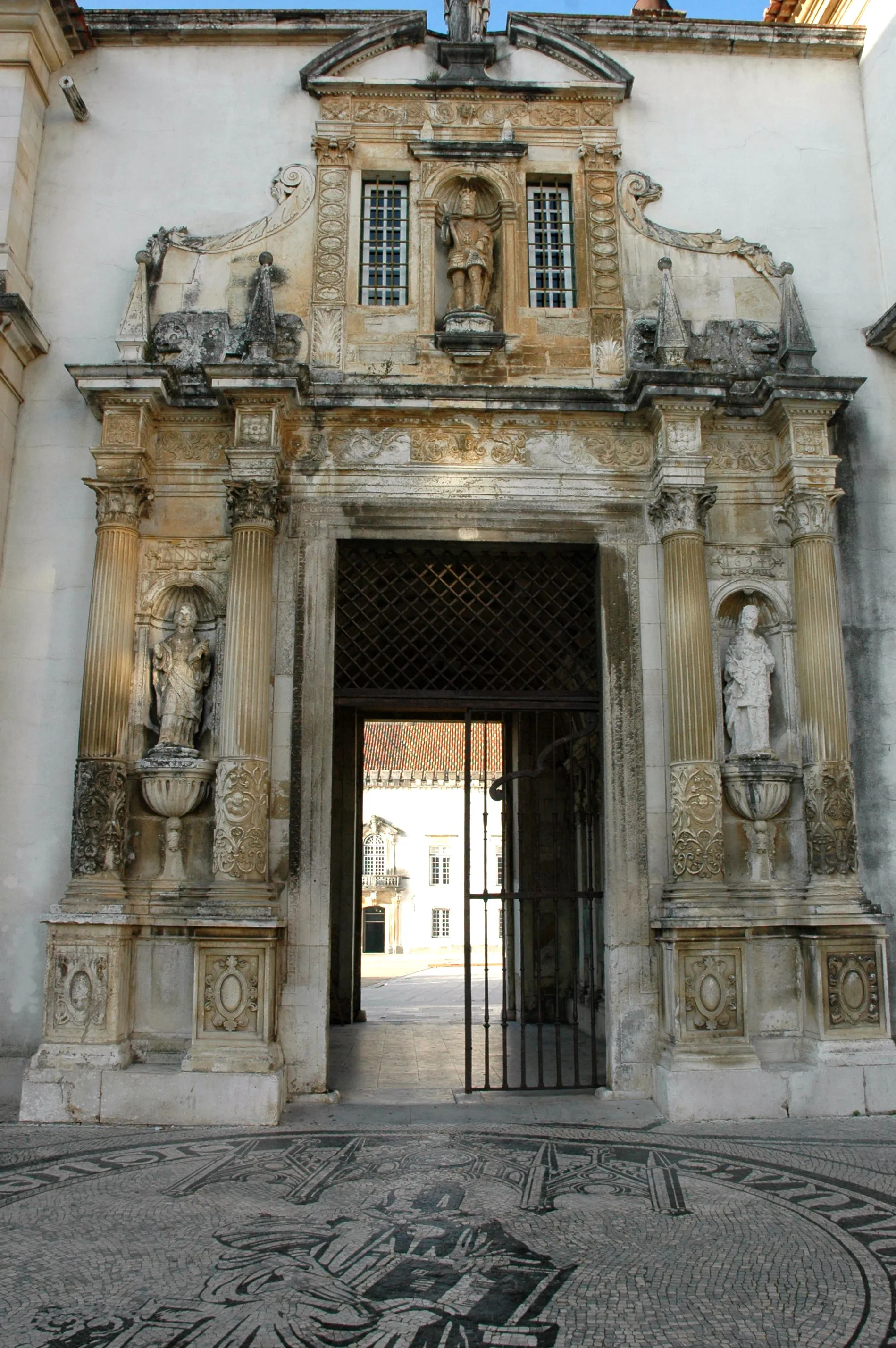 Representative view of Paço das Escolas in Coimbra.