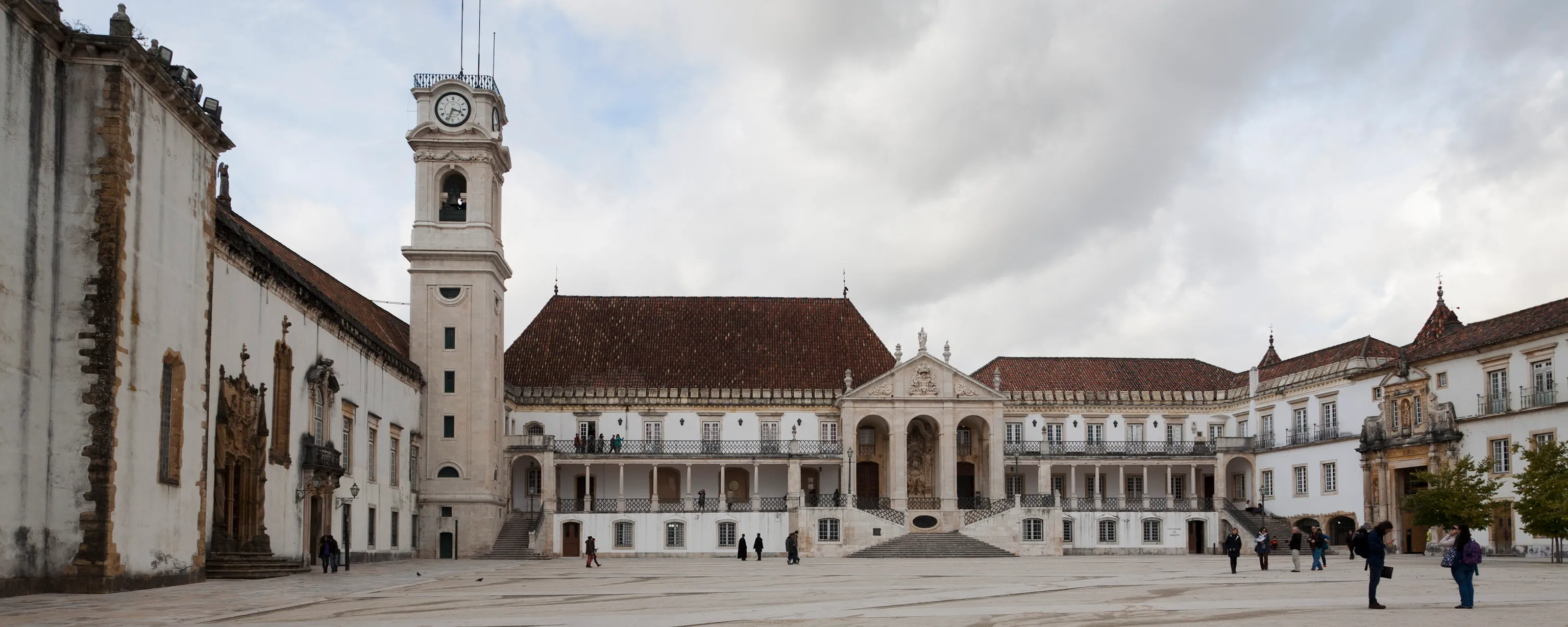 Representative view of Paço das Escolas in Coimbra.