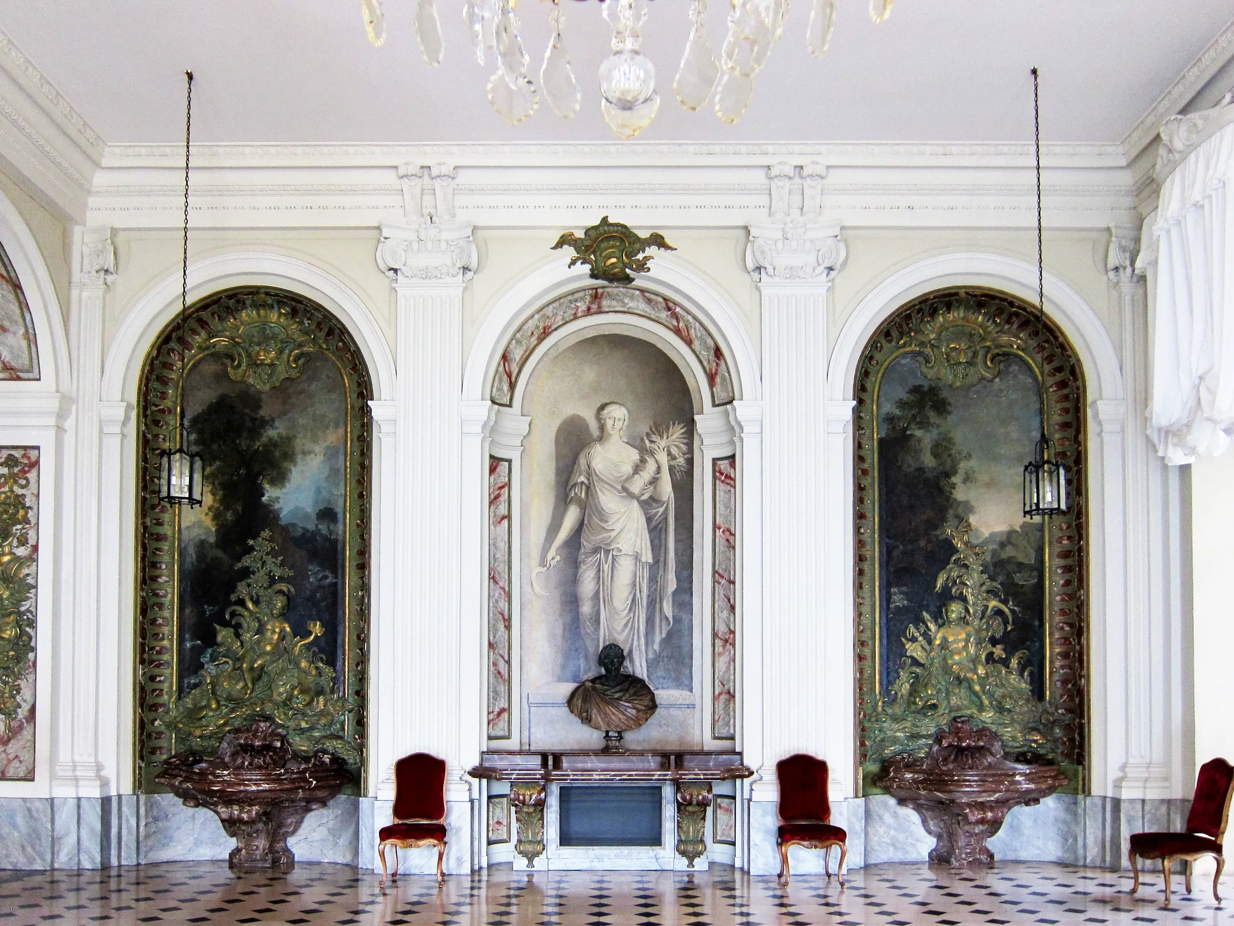 Vista interior del Palais Rohan en Estrasburgo.