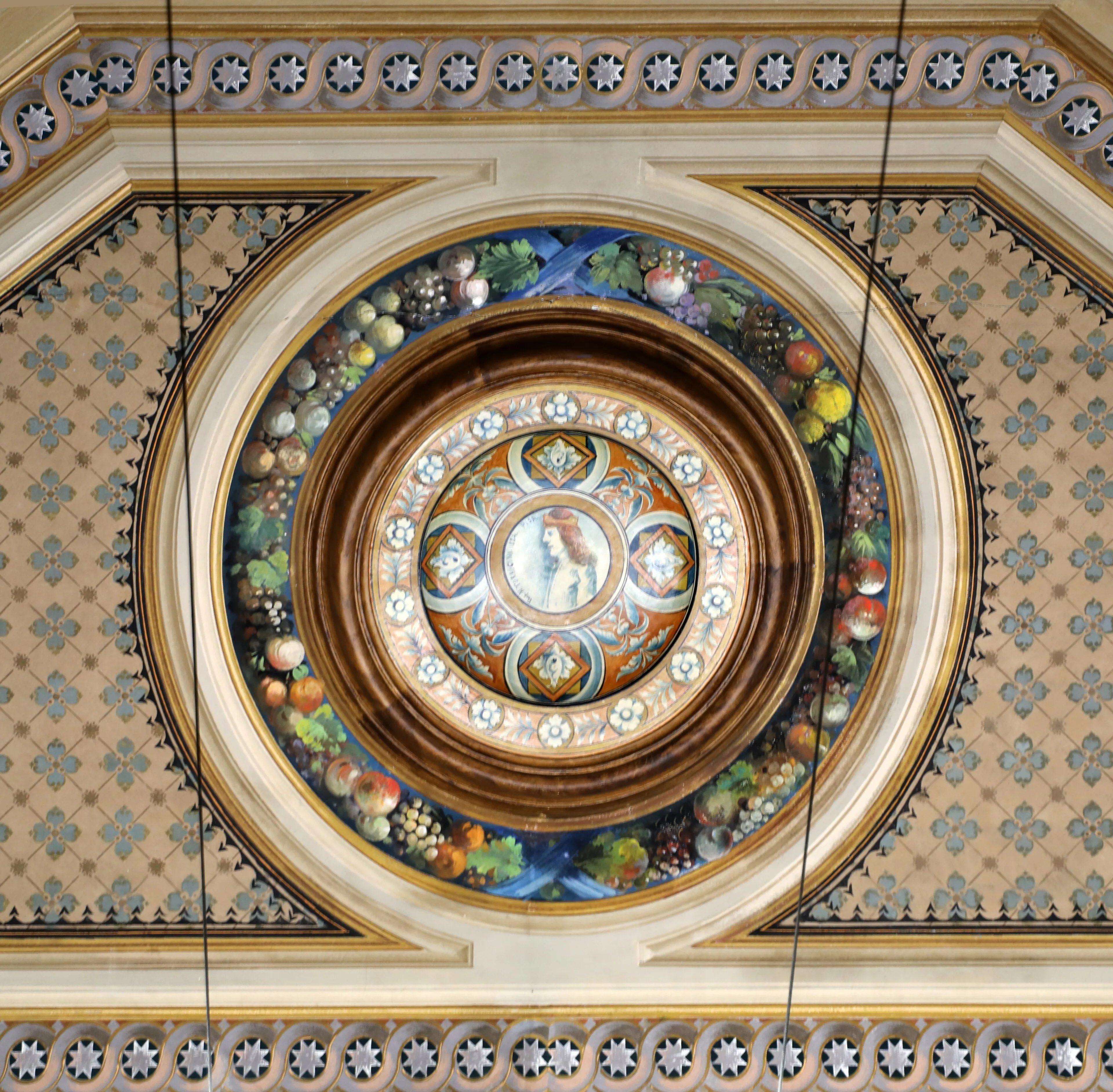 Interior view of Palazzo Blu in Pisa.