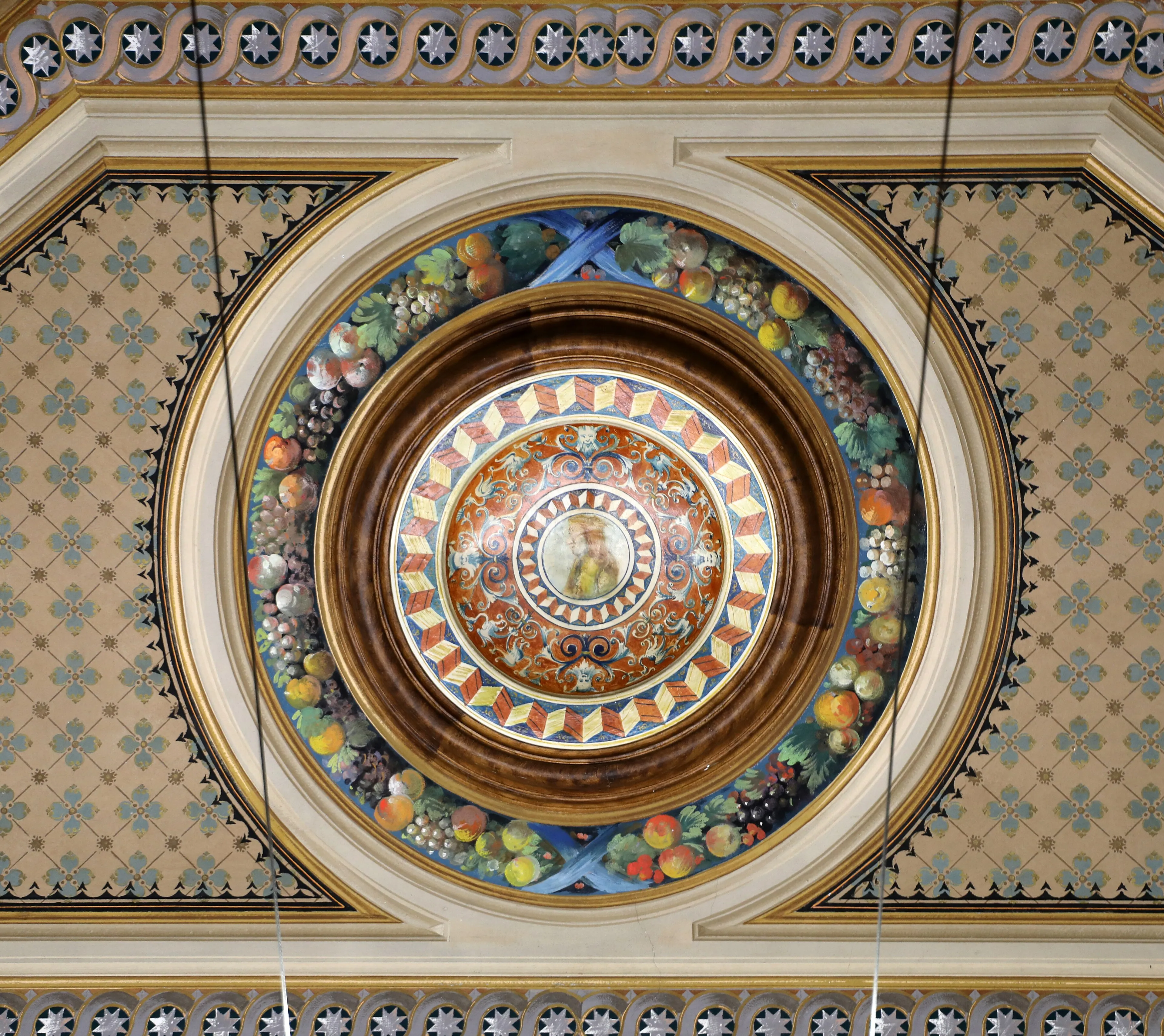 Interior view of Palazzo Blu in Pisa.