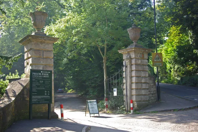 Vista exterior del Prior Park Landscape Garden en Bath.