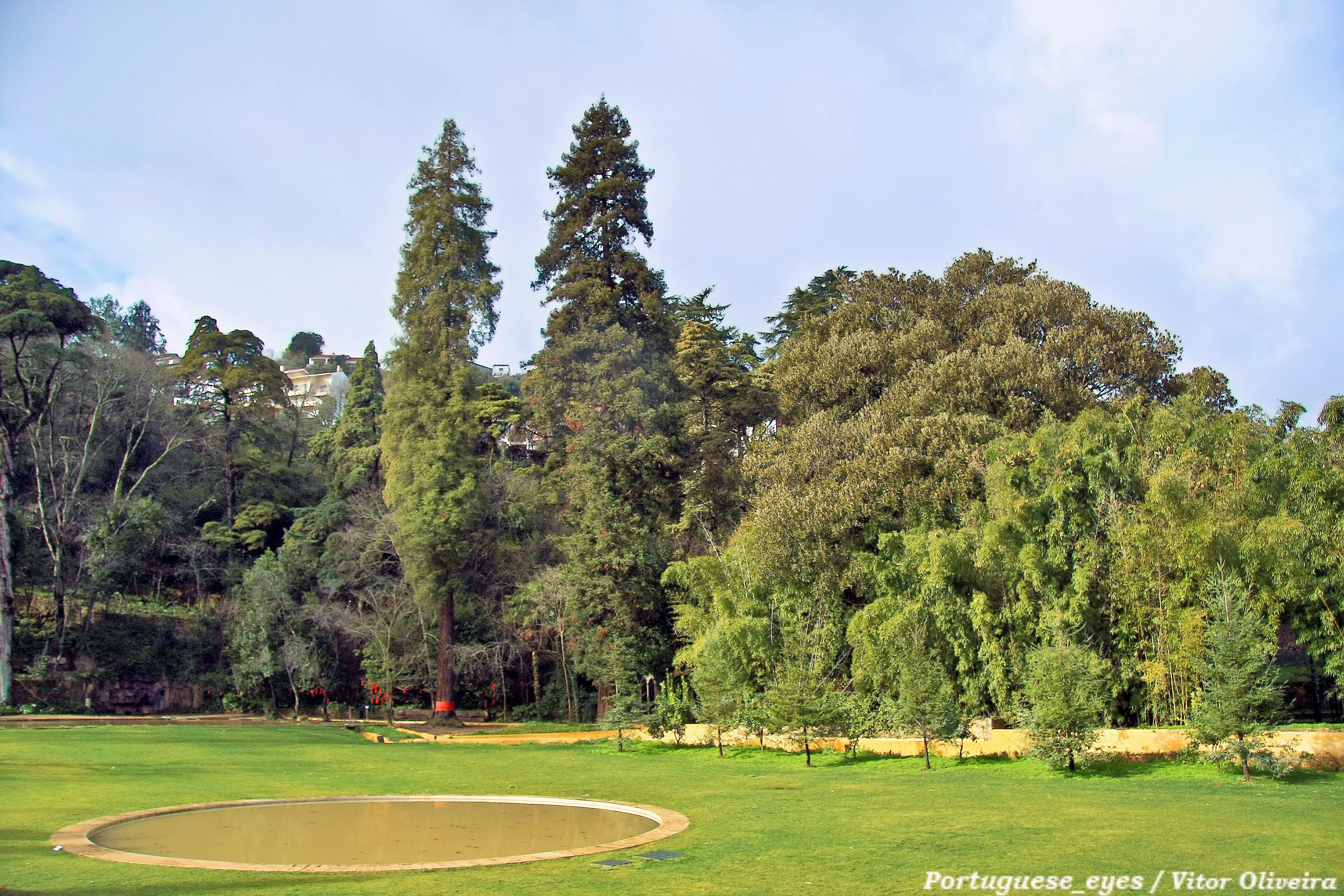 Exterior view of Gardens of Quinta das Lágrimas in Coimbra.