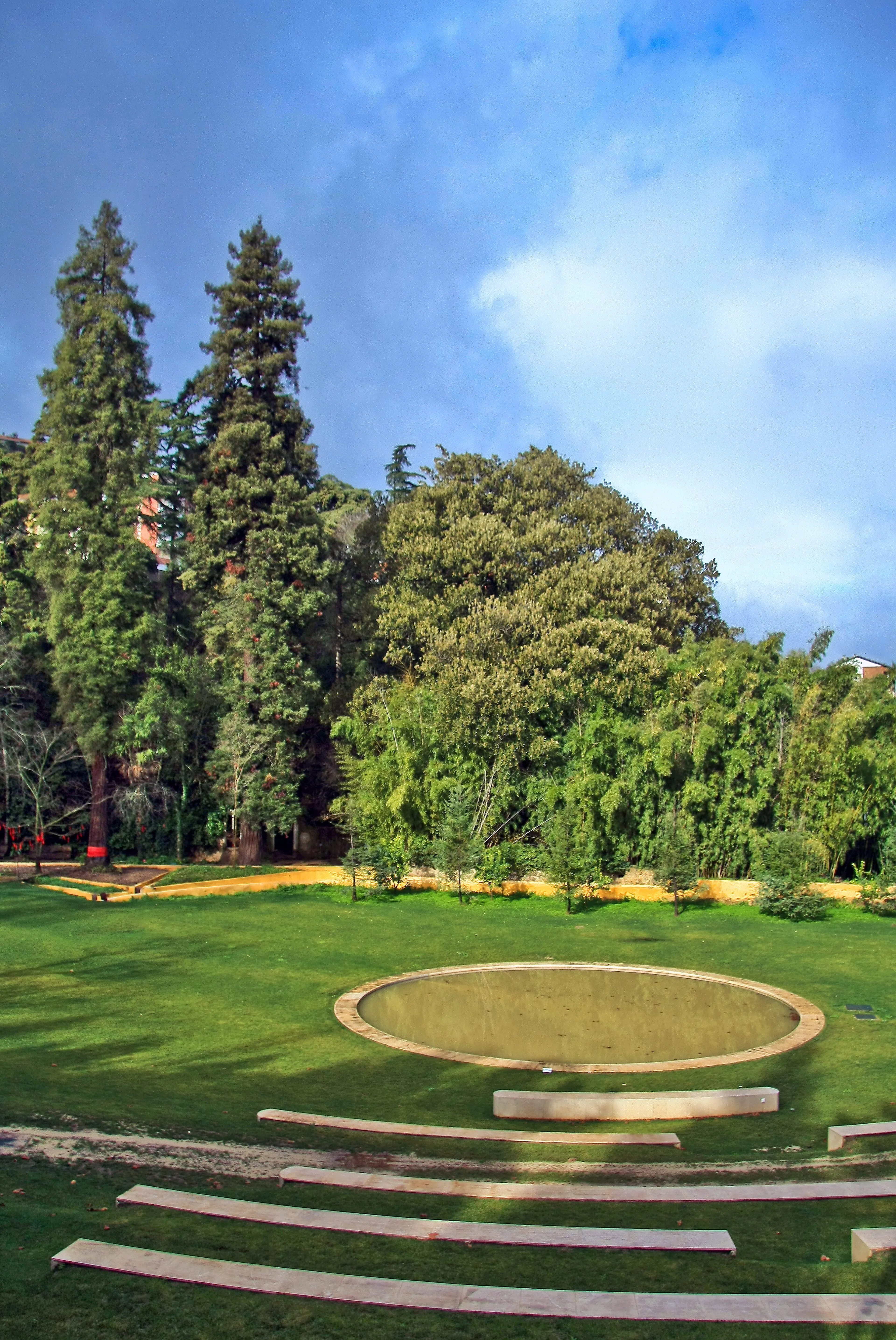 Exterior view of Gardens of Quinta das Lágrimas in Coimbra.