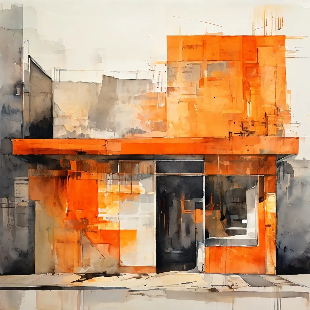 Obra conceptual que representa ventanas tapiadas con texturas abstractas y pictóricas, correspondiente a la serie 'Painting the Town' de Carrie Mae Weems en el Rijksmuseum.
