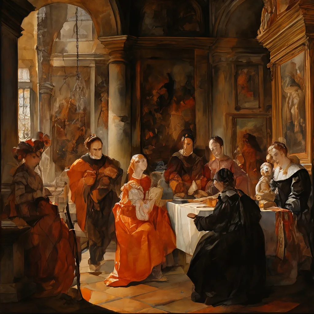 Una selección de detallados retratos renacentistas expuestos en una gran sala del Rijksmuseum, destacando figuras históricas y maestría artística.