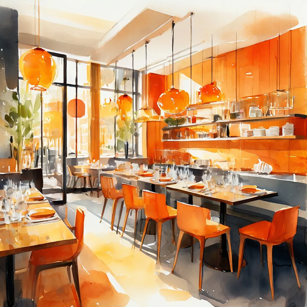 Stylowe i zachęcające wnętrze restauracji RIJKS® POP UP, sugerujące innowacyjną kuchnię holenderską.