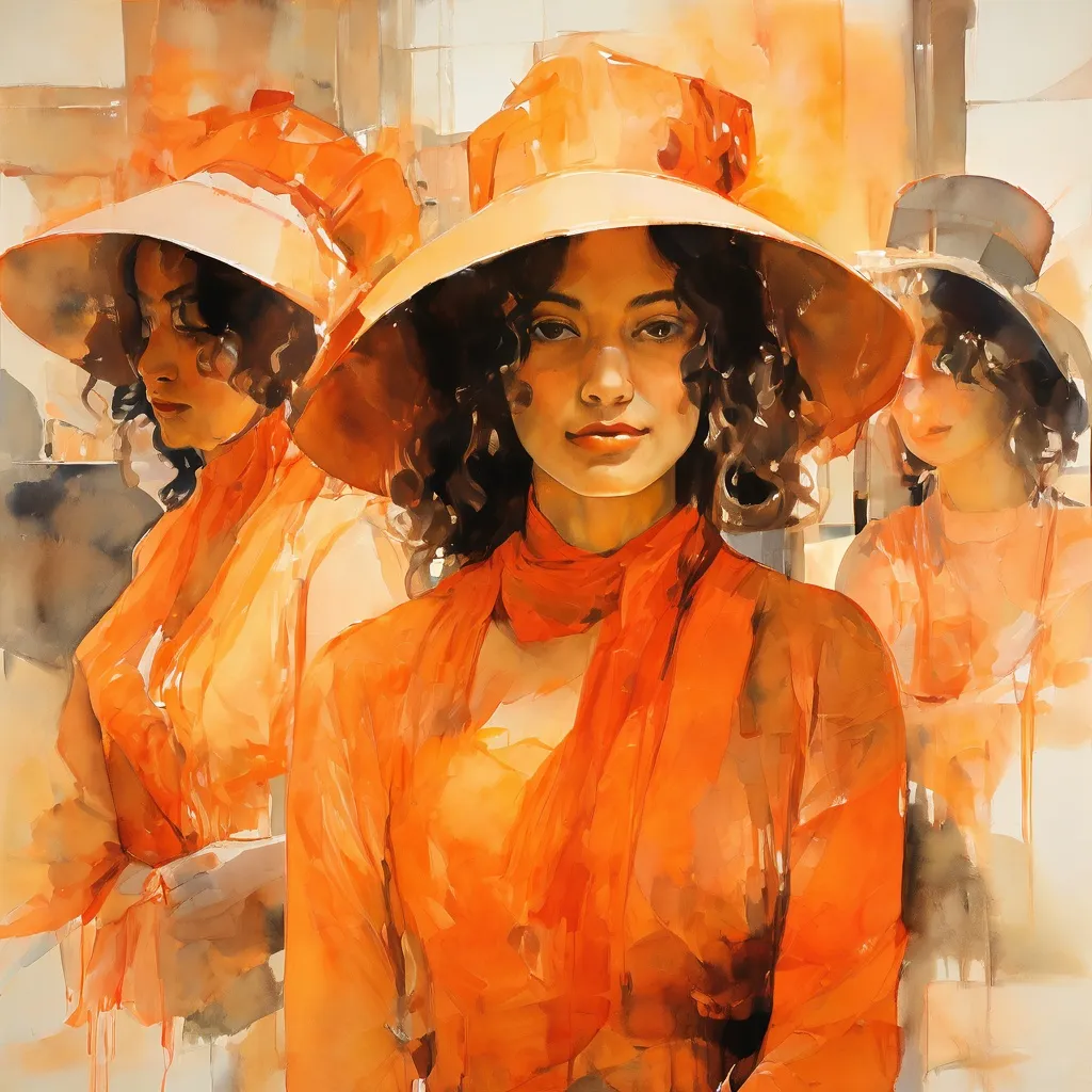 A conceptual image celebrating the 'Women of the Rijksmuseum' project anniversary, showcasing a blend of abstract geometric art and historical portraits within the Rijksmuseum's elegant gallery space.