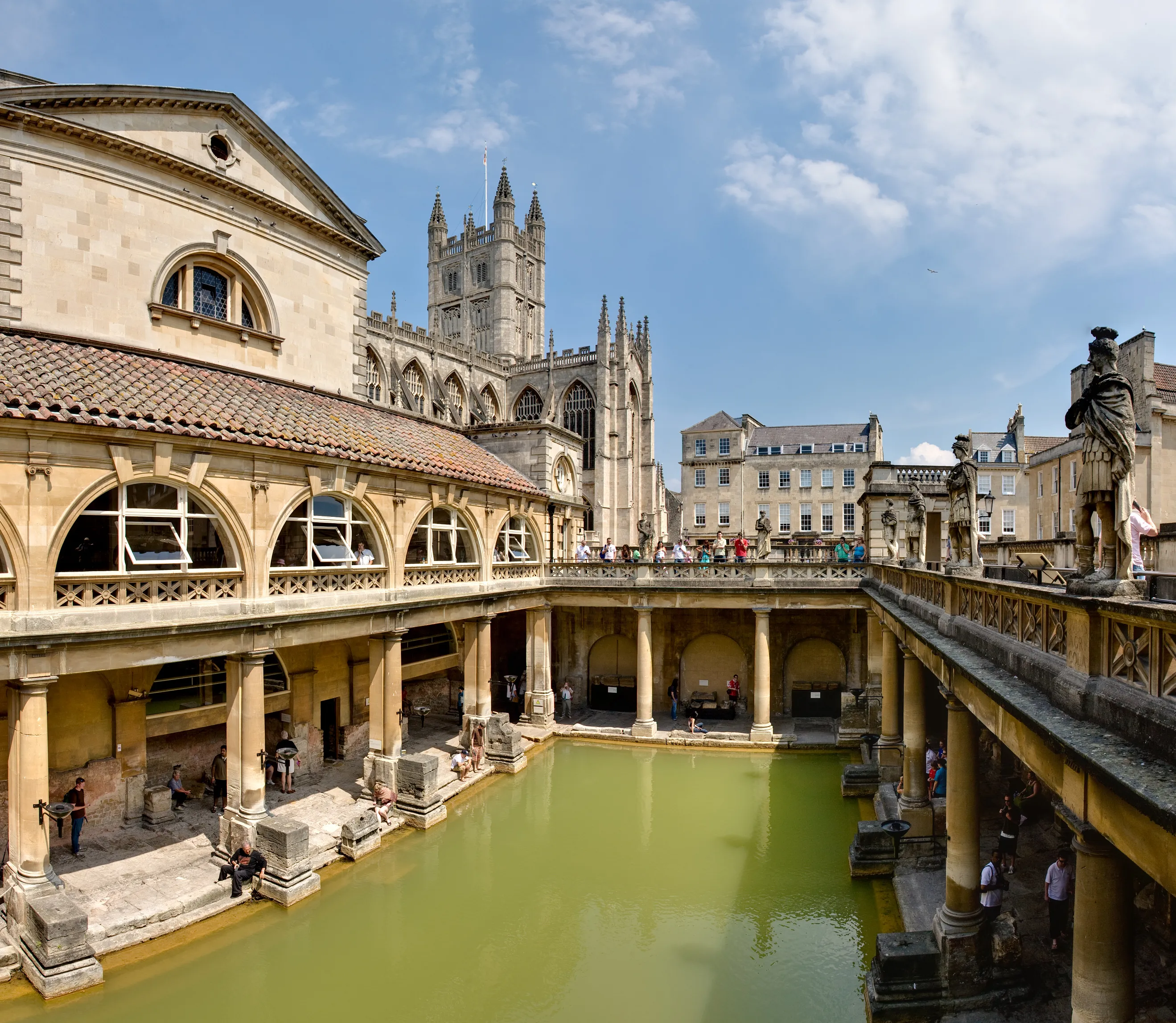 Vista representativa de The Roman Baths en Bath.