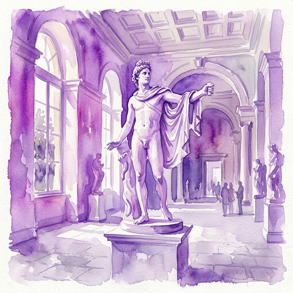 Grafika wystawy Galeria Rzeźby Królewskiej w Starej Oranżerii w Royal Łazienki Museum