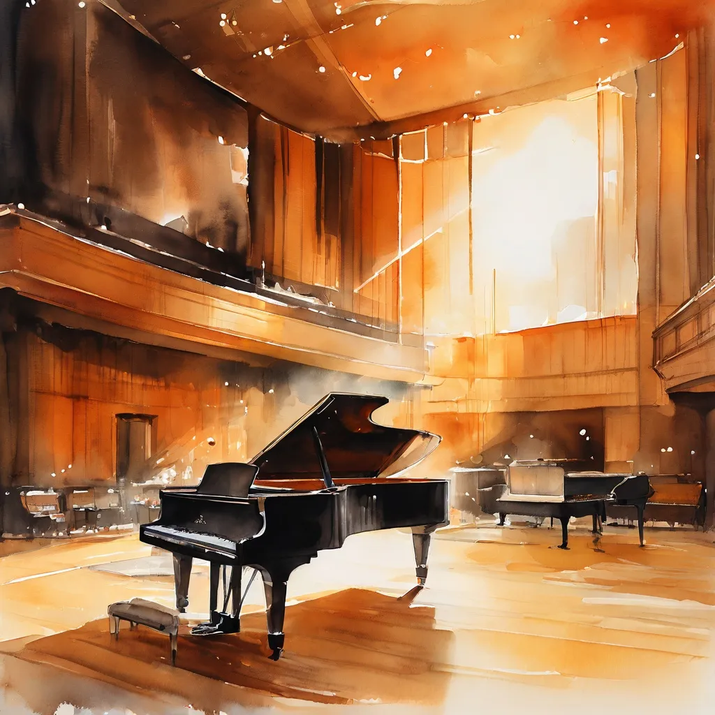 The stage at Salurinn Concert Hall set for a musical performance.