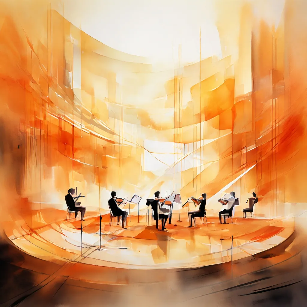 Una representación artística y moderna de la creación musical en la Sala de Conciertos Salurinn.