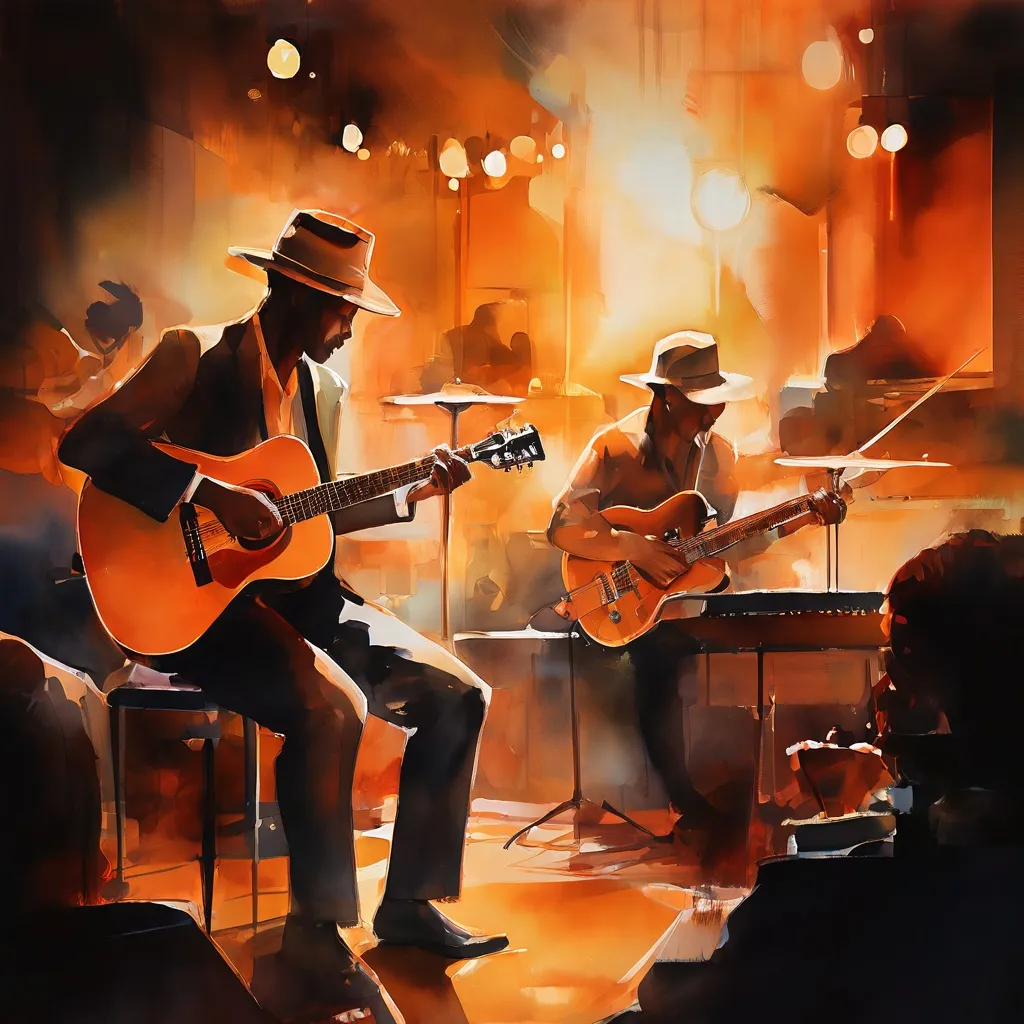 Live jazz performance on stage at Salurinn Concert Hall