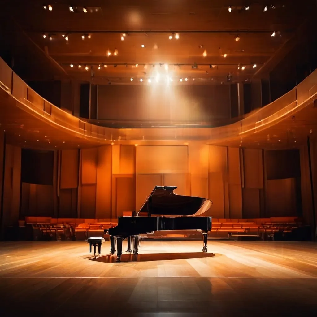 Een blik op het podium en de akoestische architectuur in Salurinn Concert Hall.