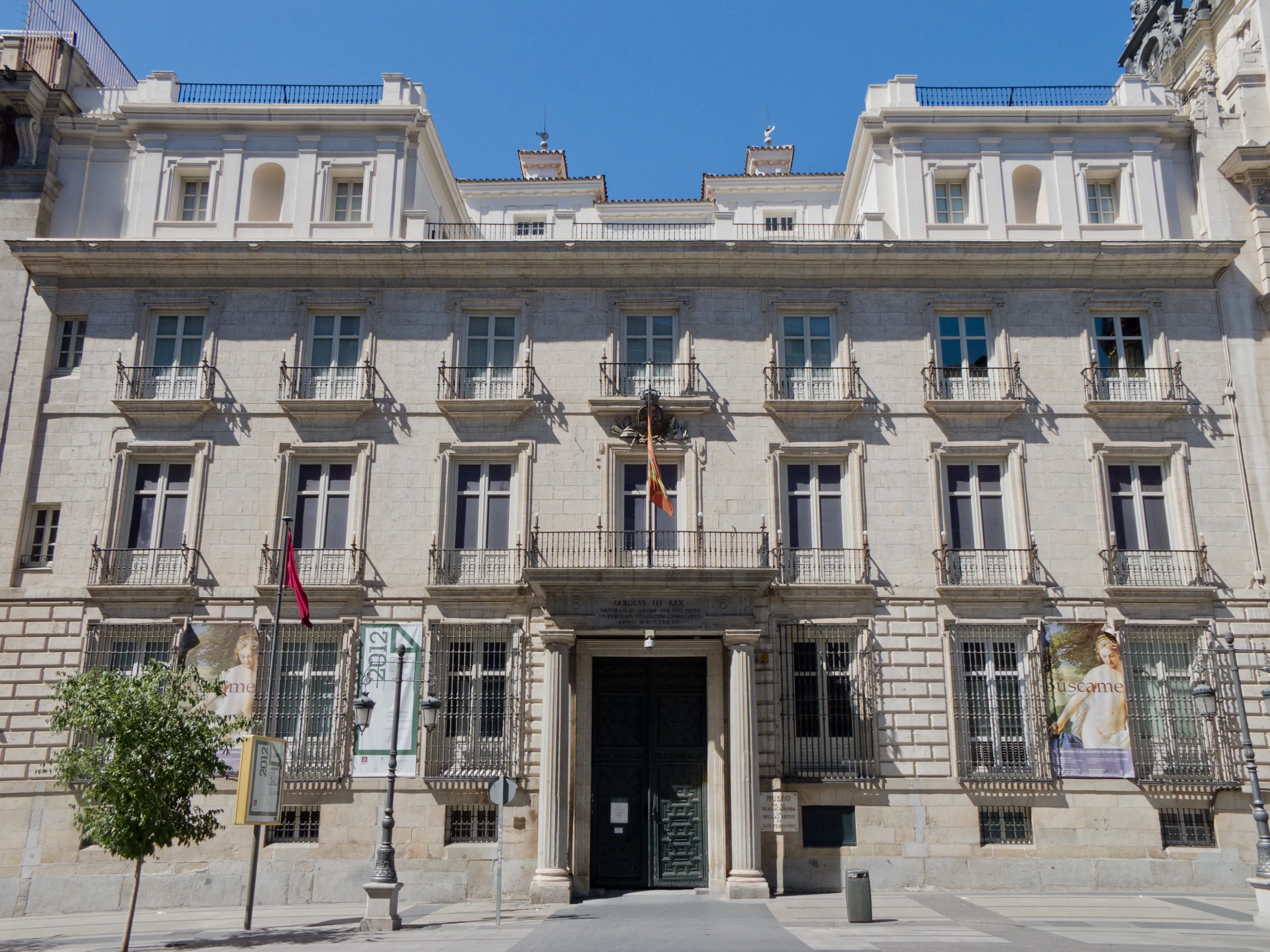 Grafiek met openingstijden van het museum voor Royal Academy of Fine Arts of San Fernando