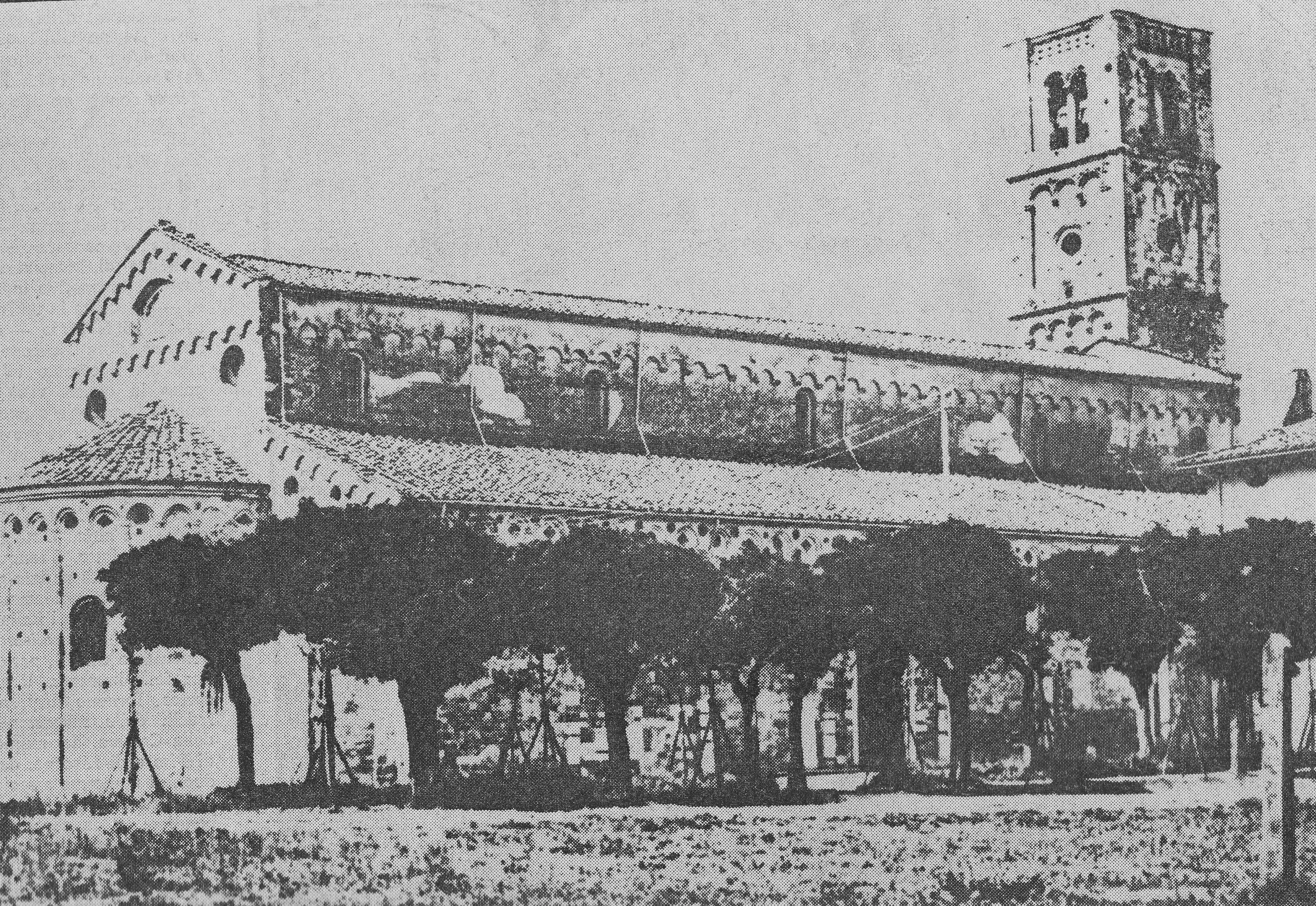 Representative view of Basilica of San Piero a Grado in Pisa.